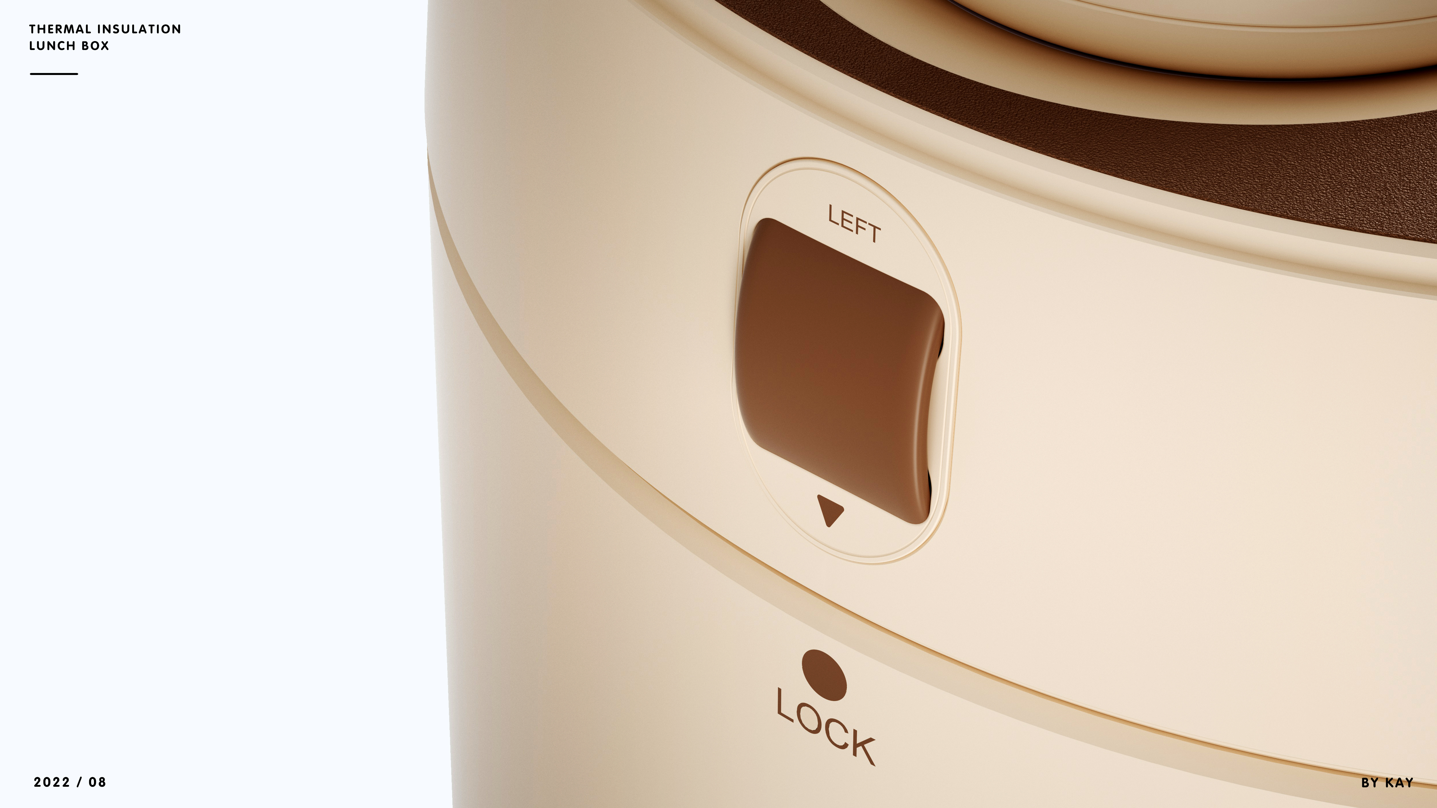 Thermal insulation lunch box，Modeling and rendering，3D modeling，Appearance design，Appearance ID design，industrial design，product design，Original design，