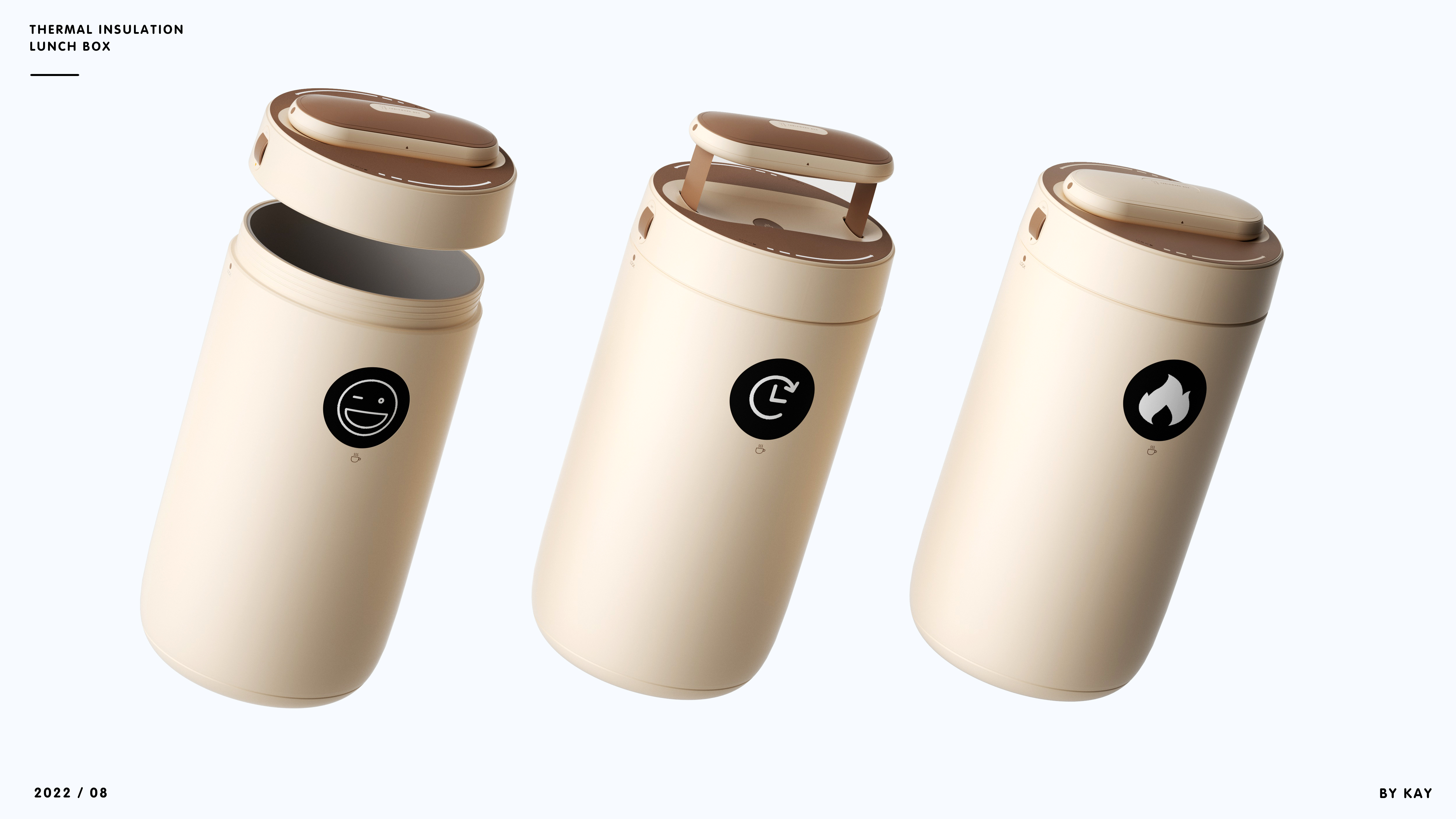 Thermal insulation lunch box，Modeling and rendering，3D modeling，Appearance design，Appearance ID design，industrial design，product design，Original design，