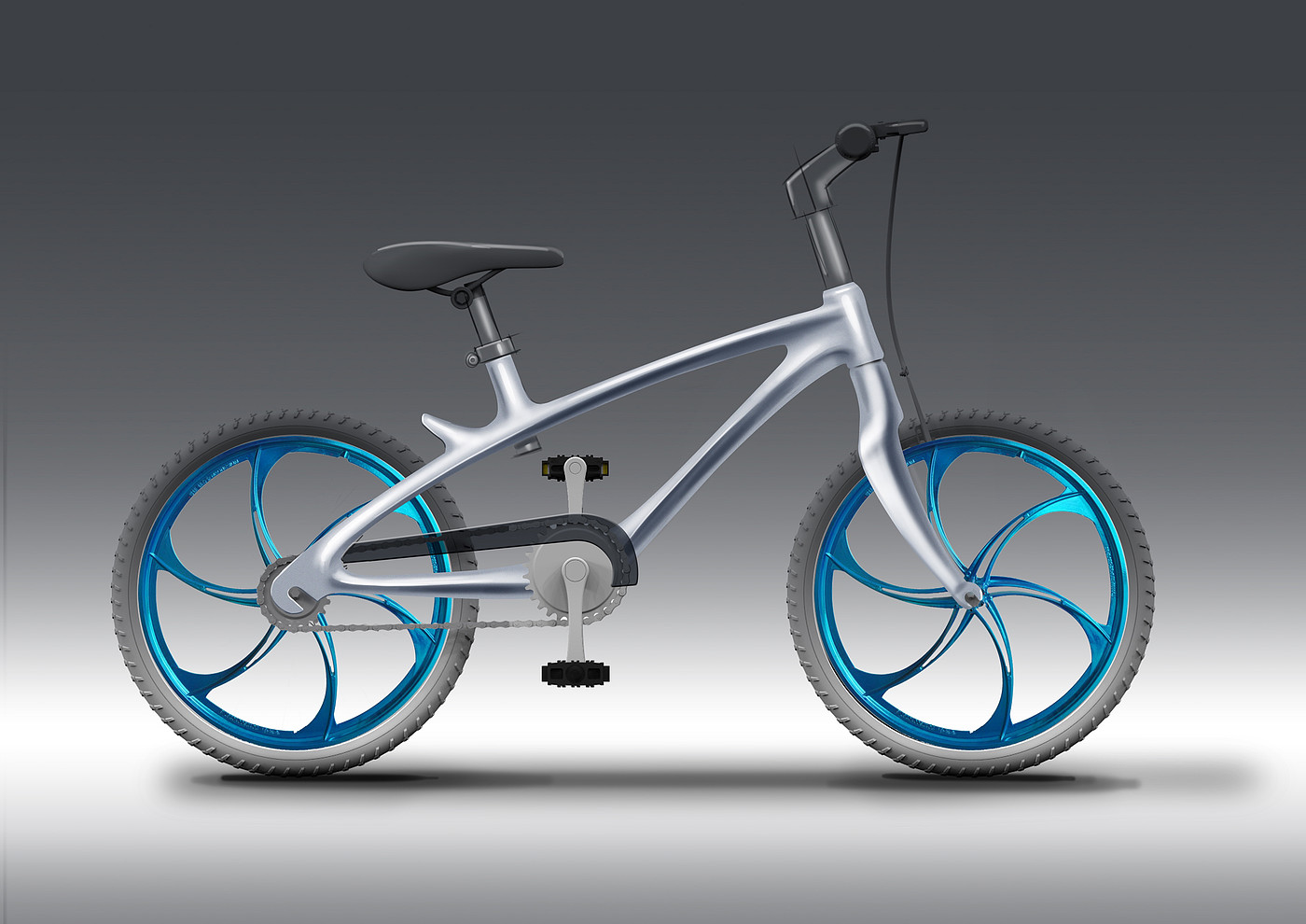 自行车车架设计，产品造型设计，手绘表达，
