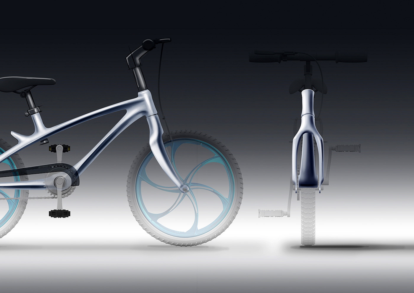 Bicycle Frame Design，Product modeling design，Hand drawn expression，