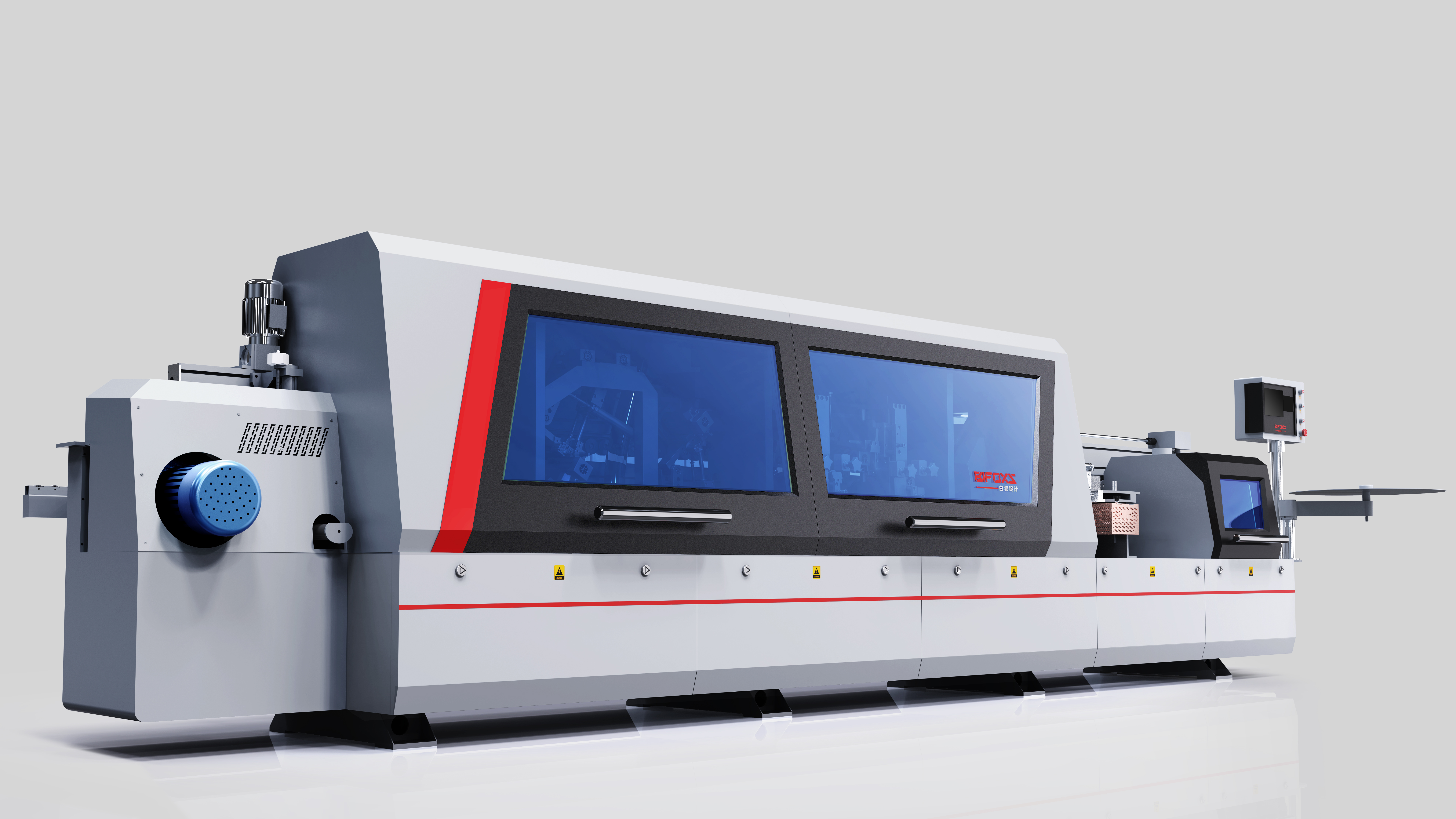 industrial design，product design，White fox design，Sheet metal equipment，Edge Banding Machine，