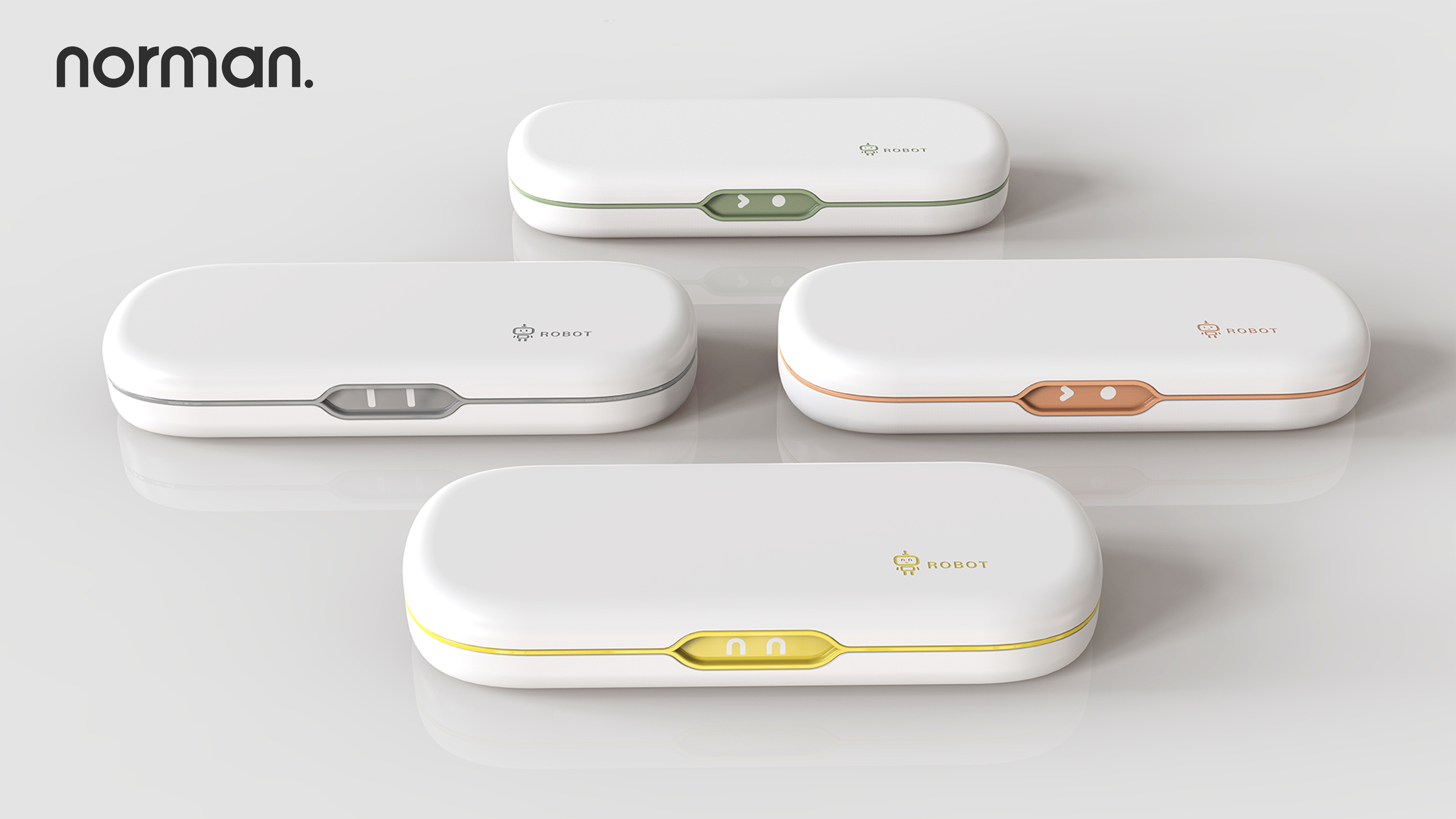 pencil case，Cartoon，robot，Yellow duck，