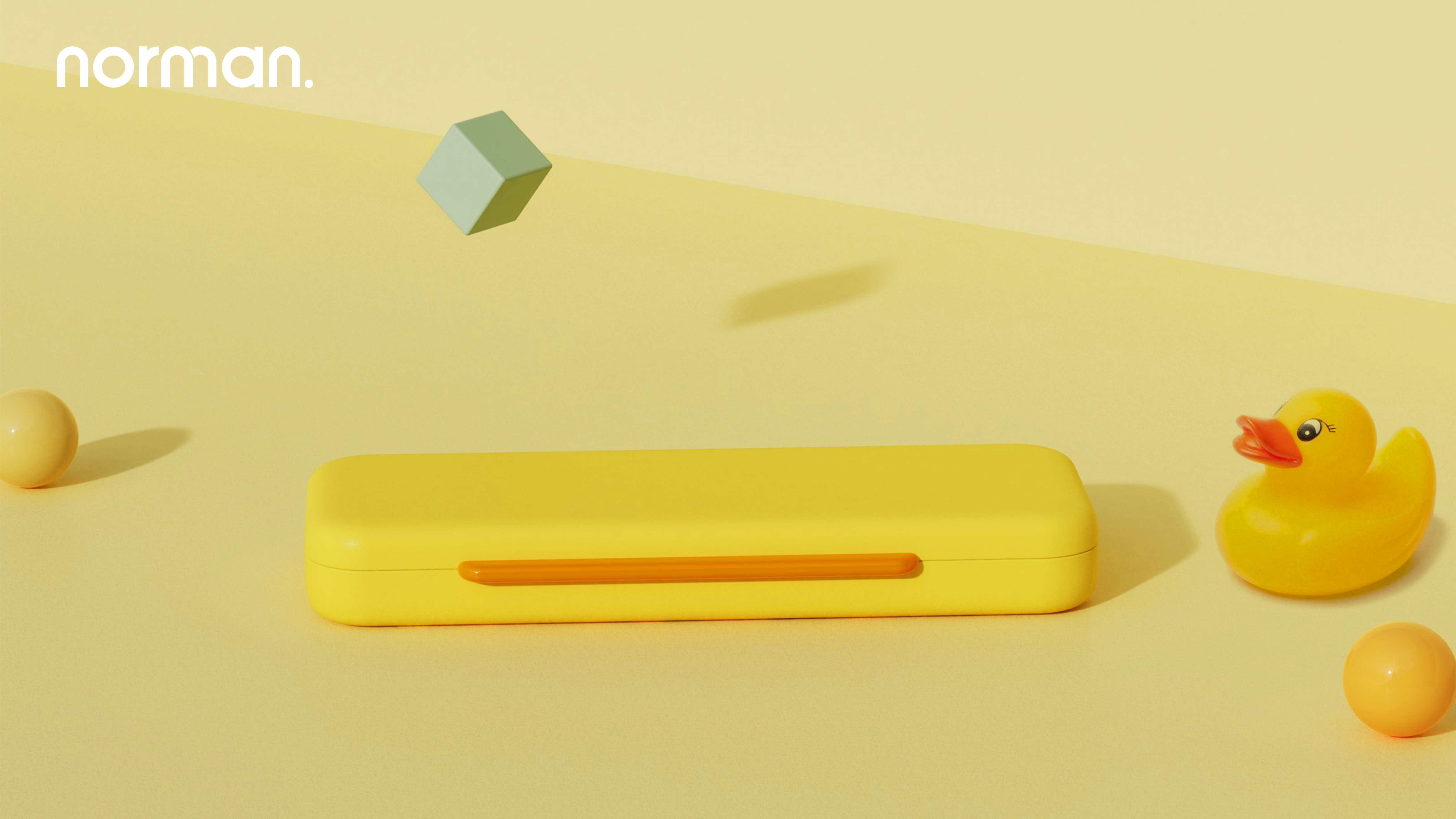 pencil case，Cartoon，robot，Yellow duck，