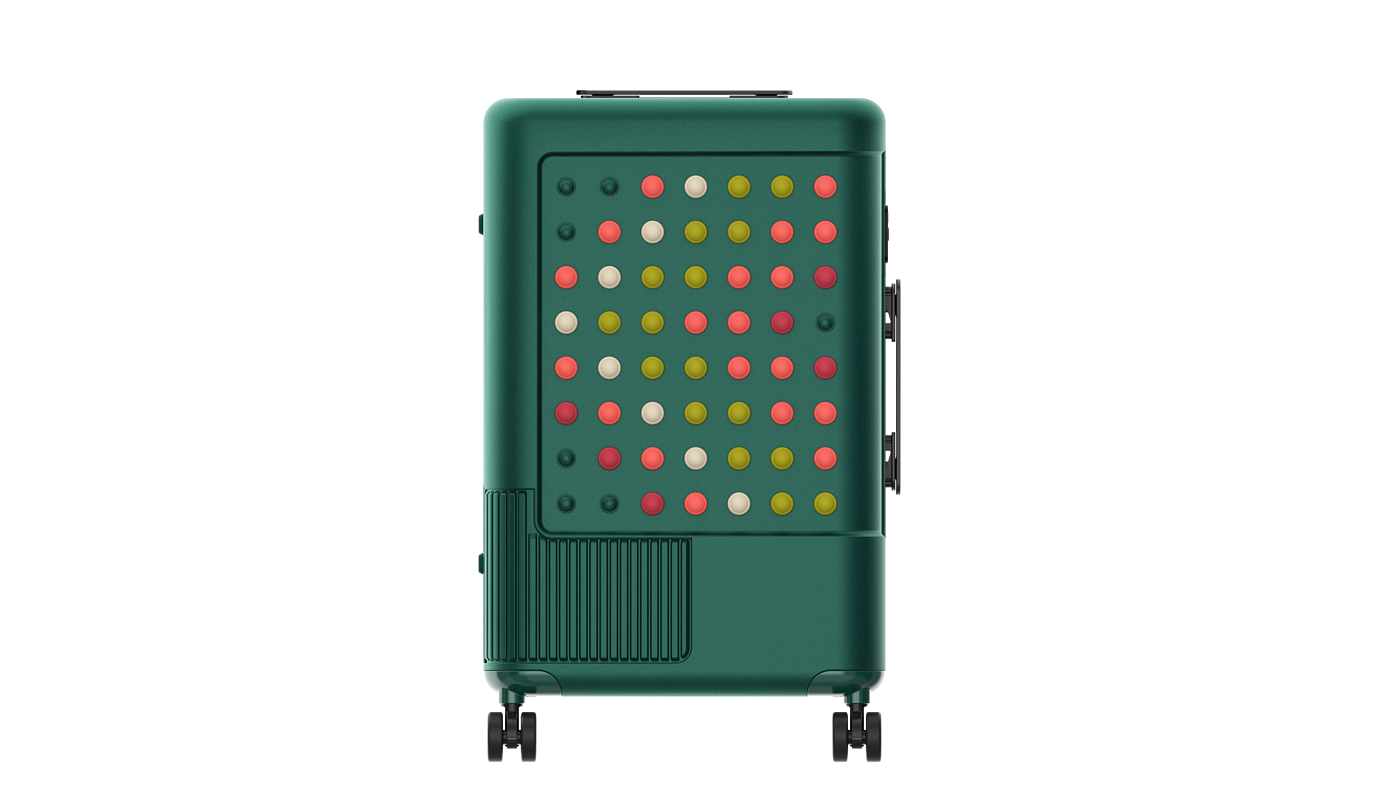 Heat wave design，suitcase，