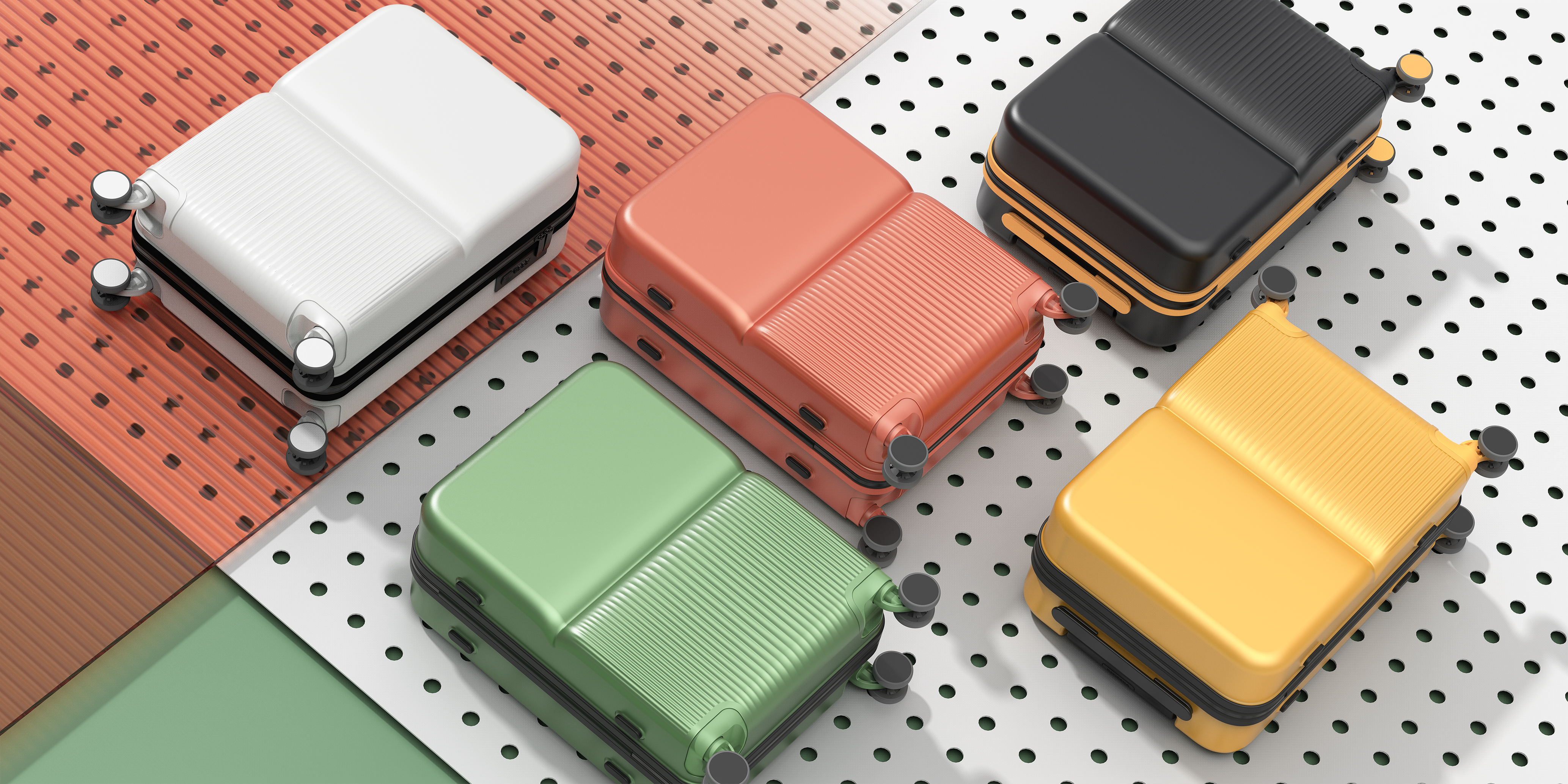 Heat wave design，suitcase，