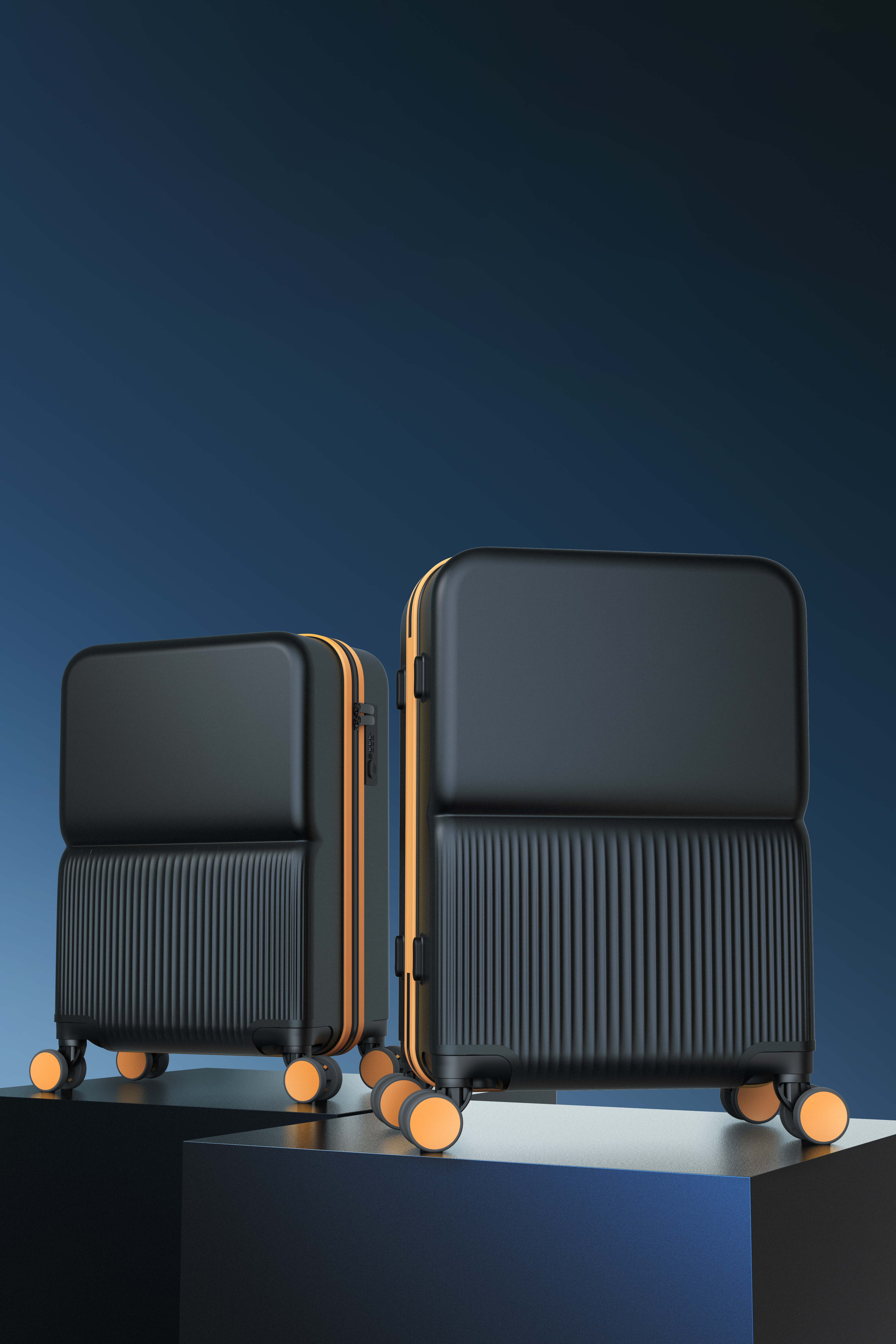 Heat wave design，suitcase，