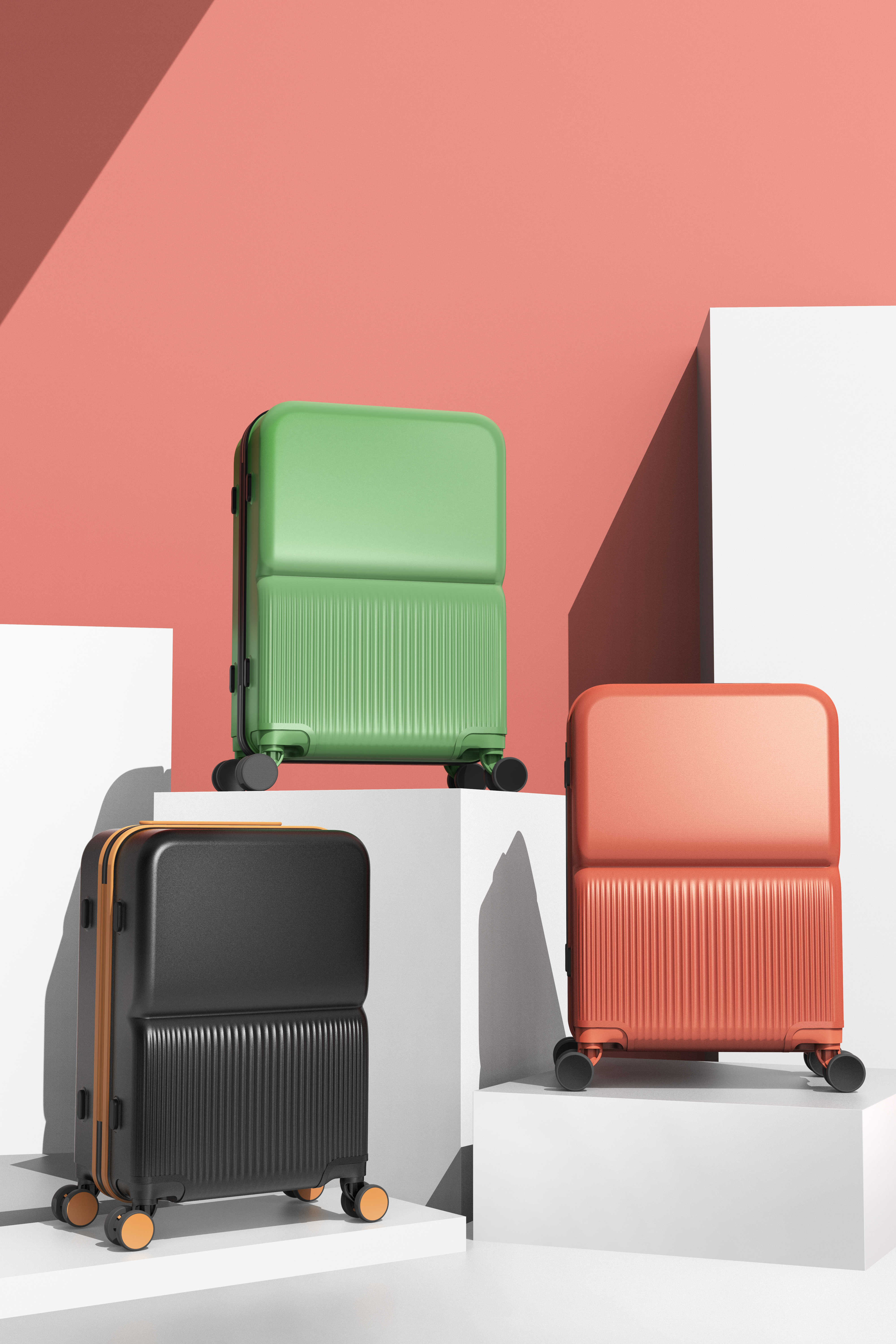 Heat wave design，suitcase，