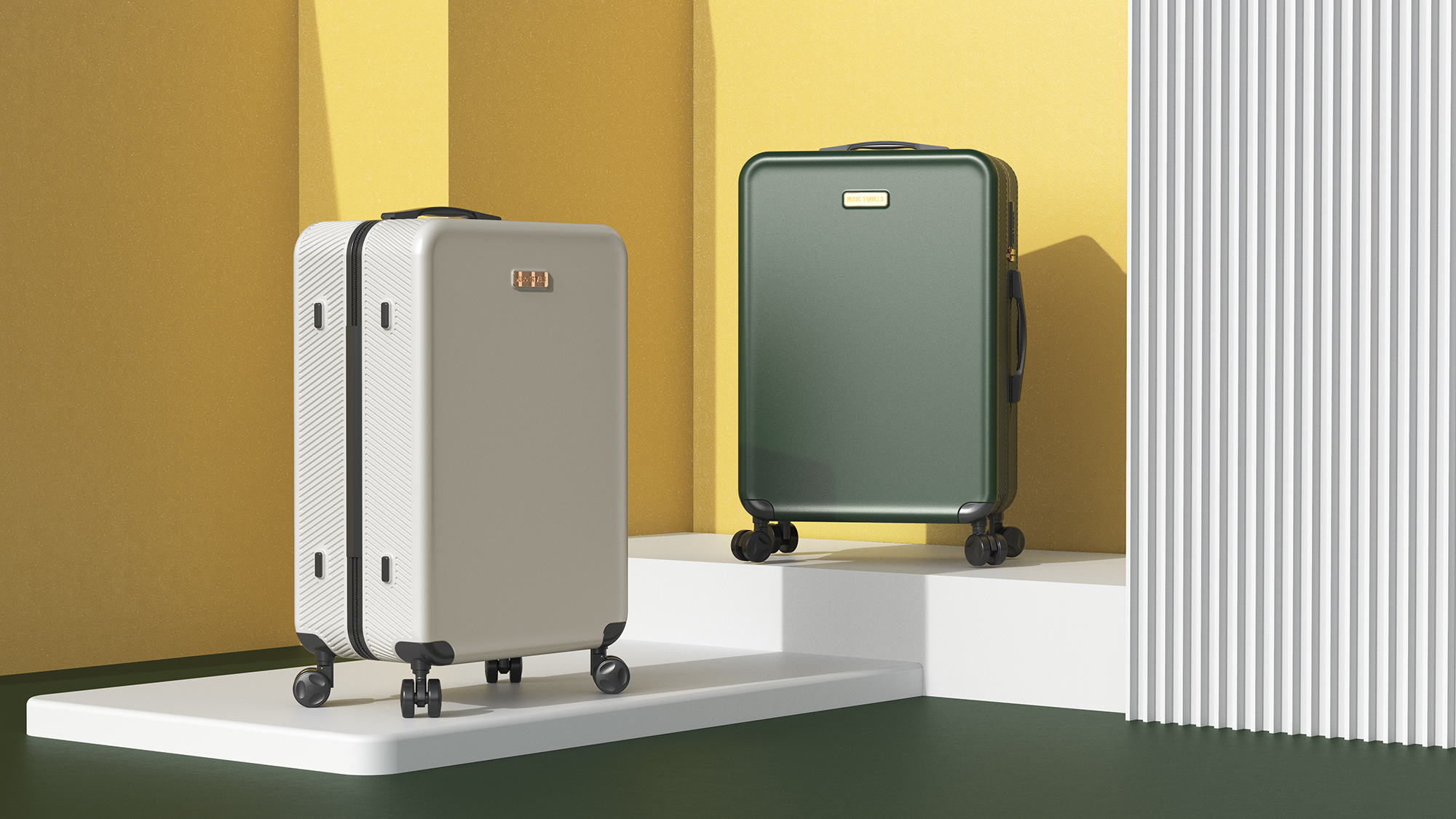 Heat wave design，suitcase，