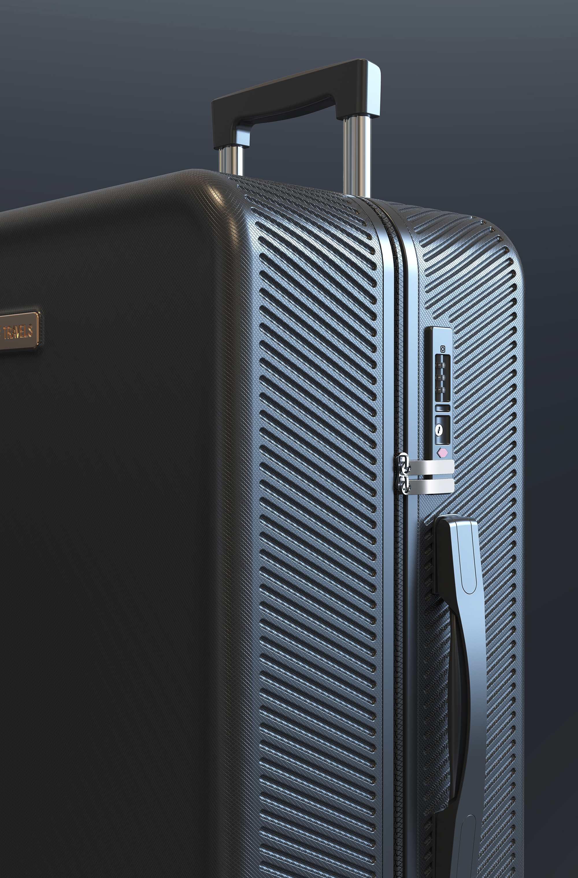 Heat wave design，suitcase，