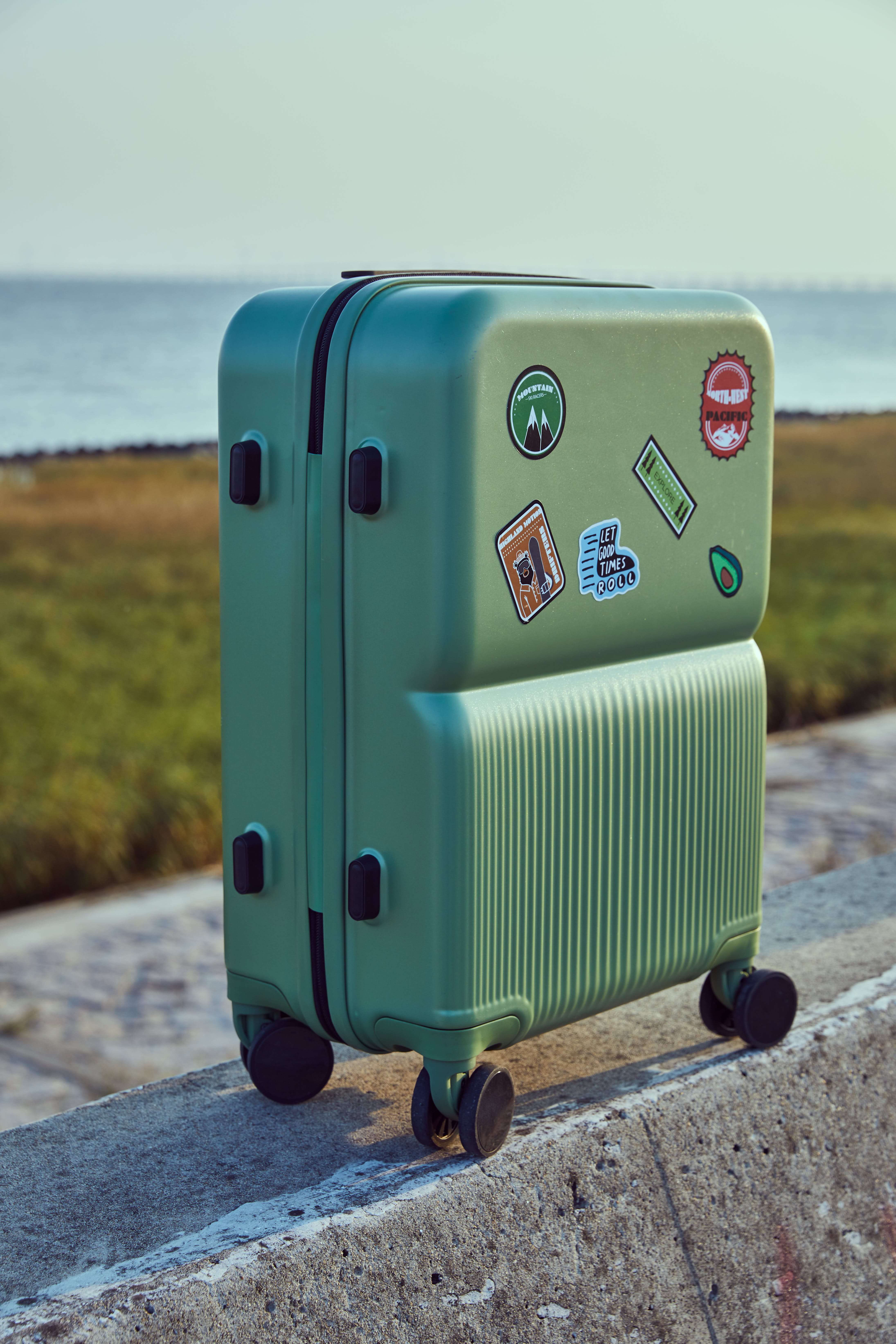 Heat wave design，suitcase，