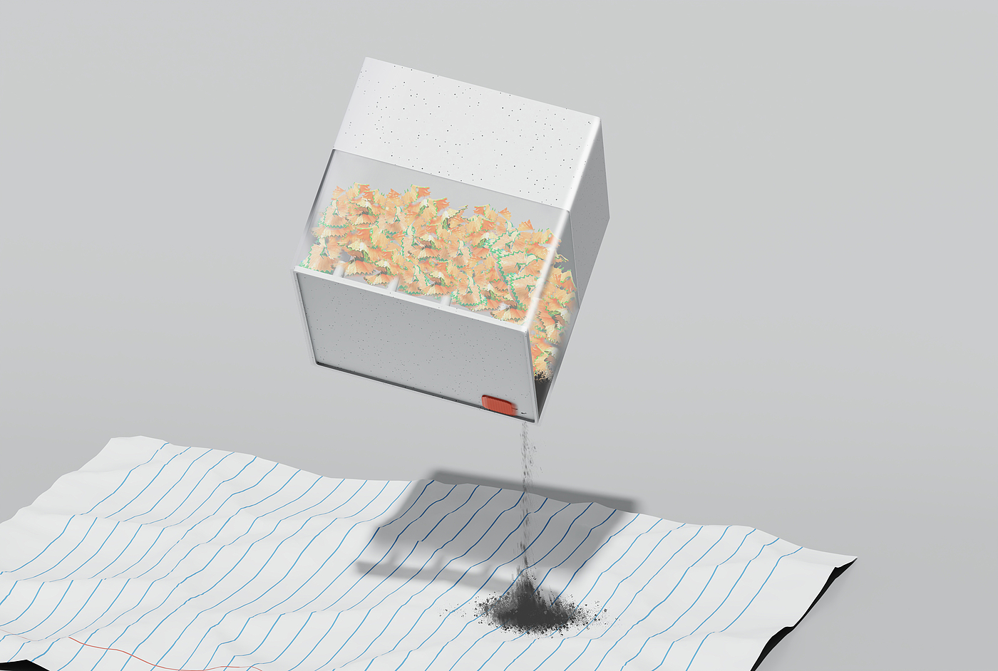 "Fallen Leaves Return to Roots"，pencil sharpener，Green design，Sustainable design，