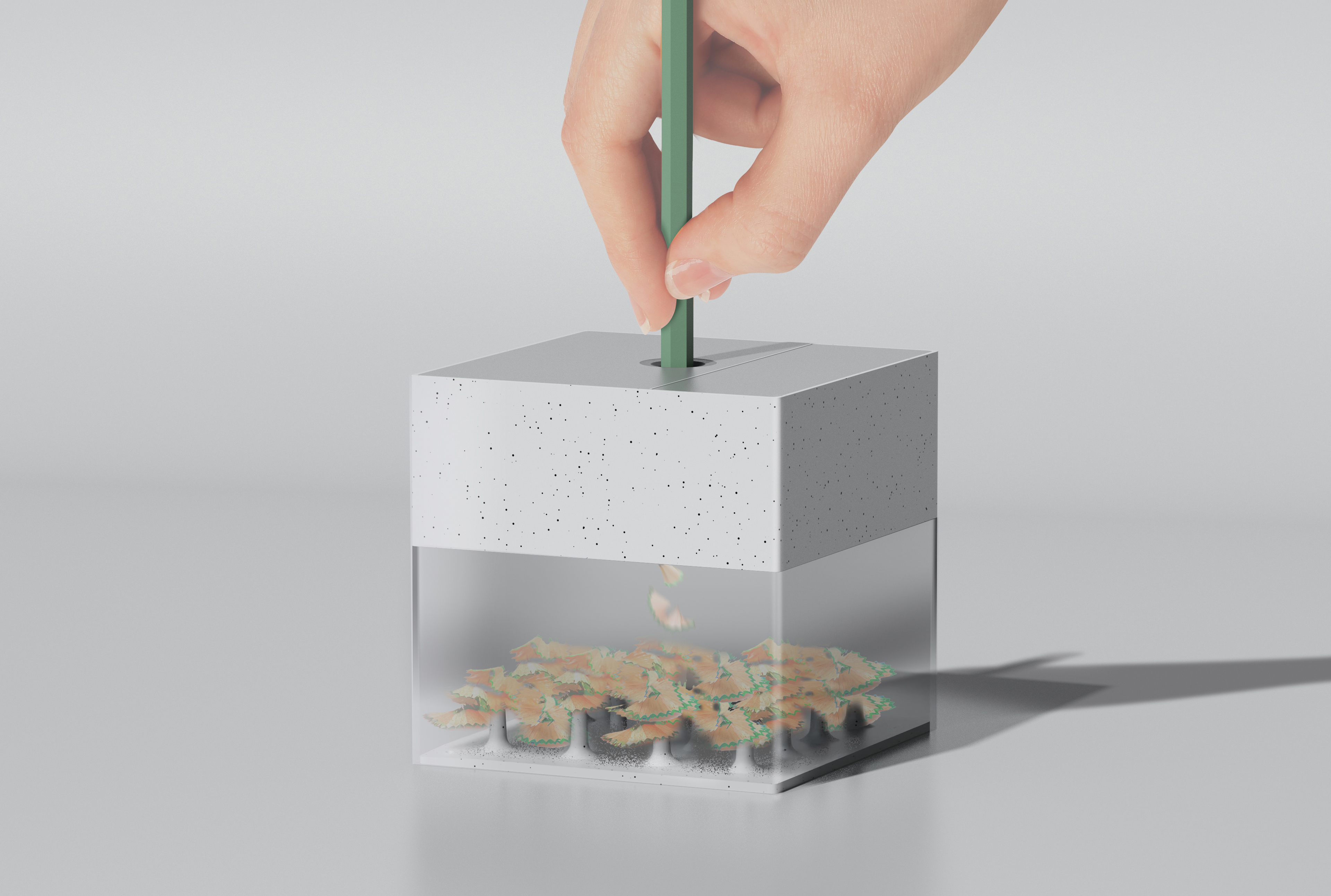 "Fallen Leaves Return to Roots"，pencil sharpener，Green design，Sustainable design，