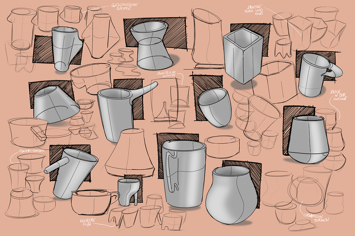 ceramics，coffee service，SAPI，