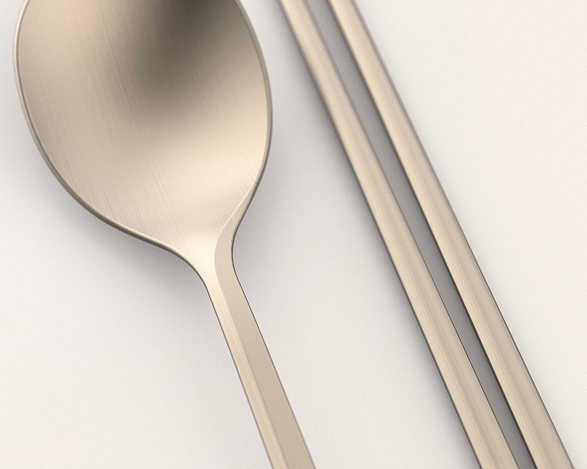 勺子，筷子，餐具，Léa，
