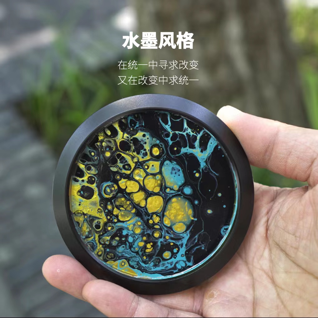 space，Galaxy，Coaster，Fluid painting，Unique pattern，