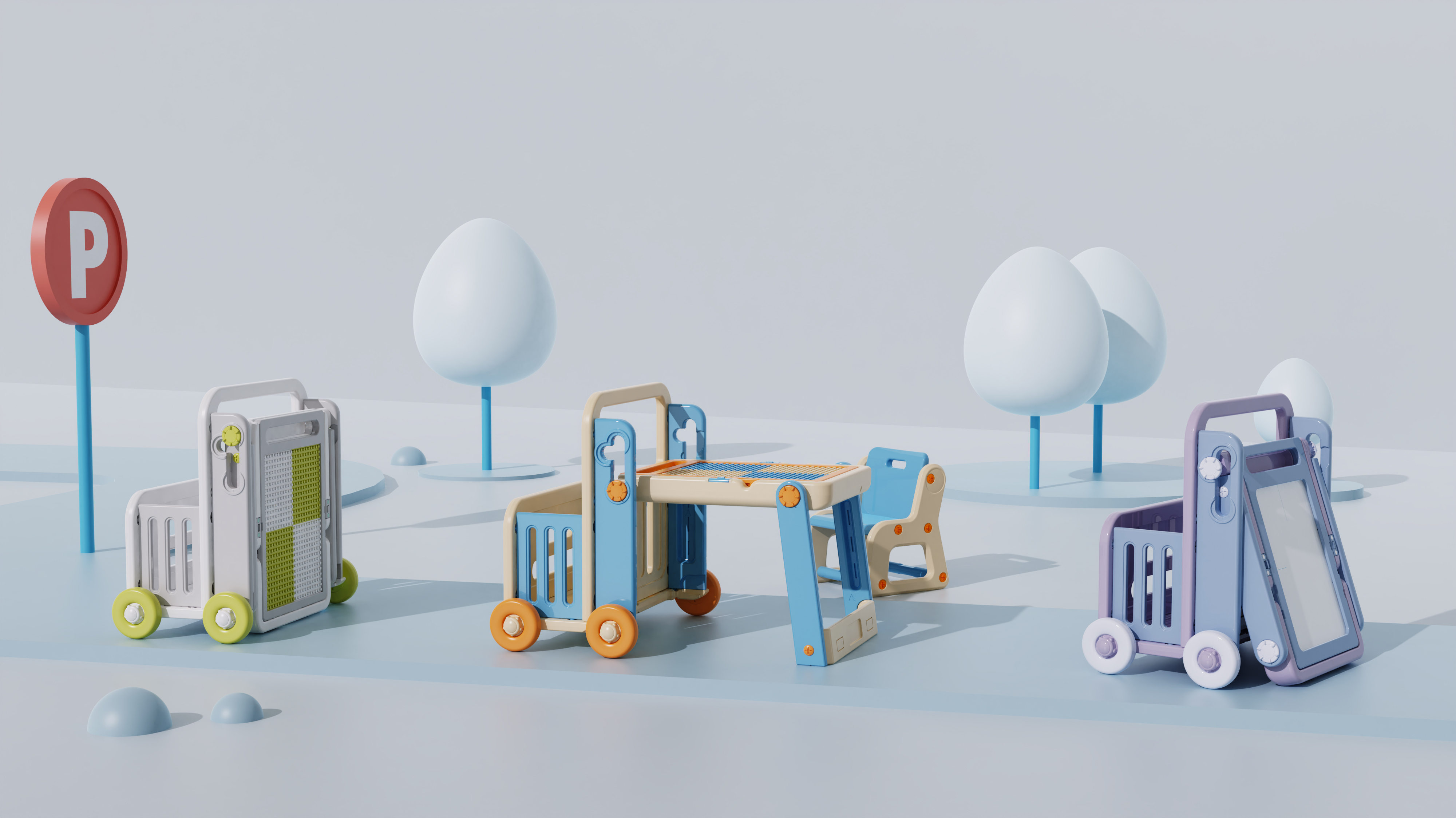 Building block table，automobile，Children's building block table，Building blocks，Toys，Children's table，