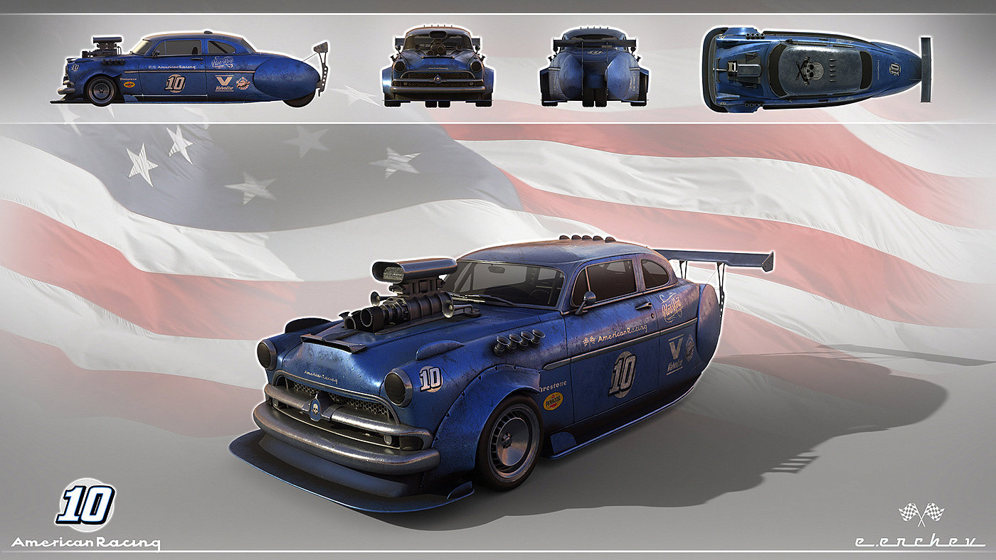 Muscle car，Retro，Concept Car，