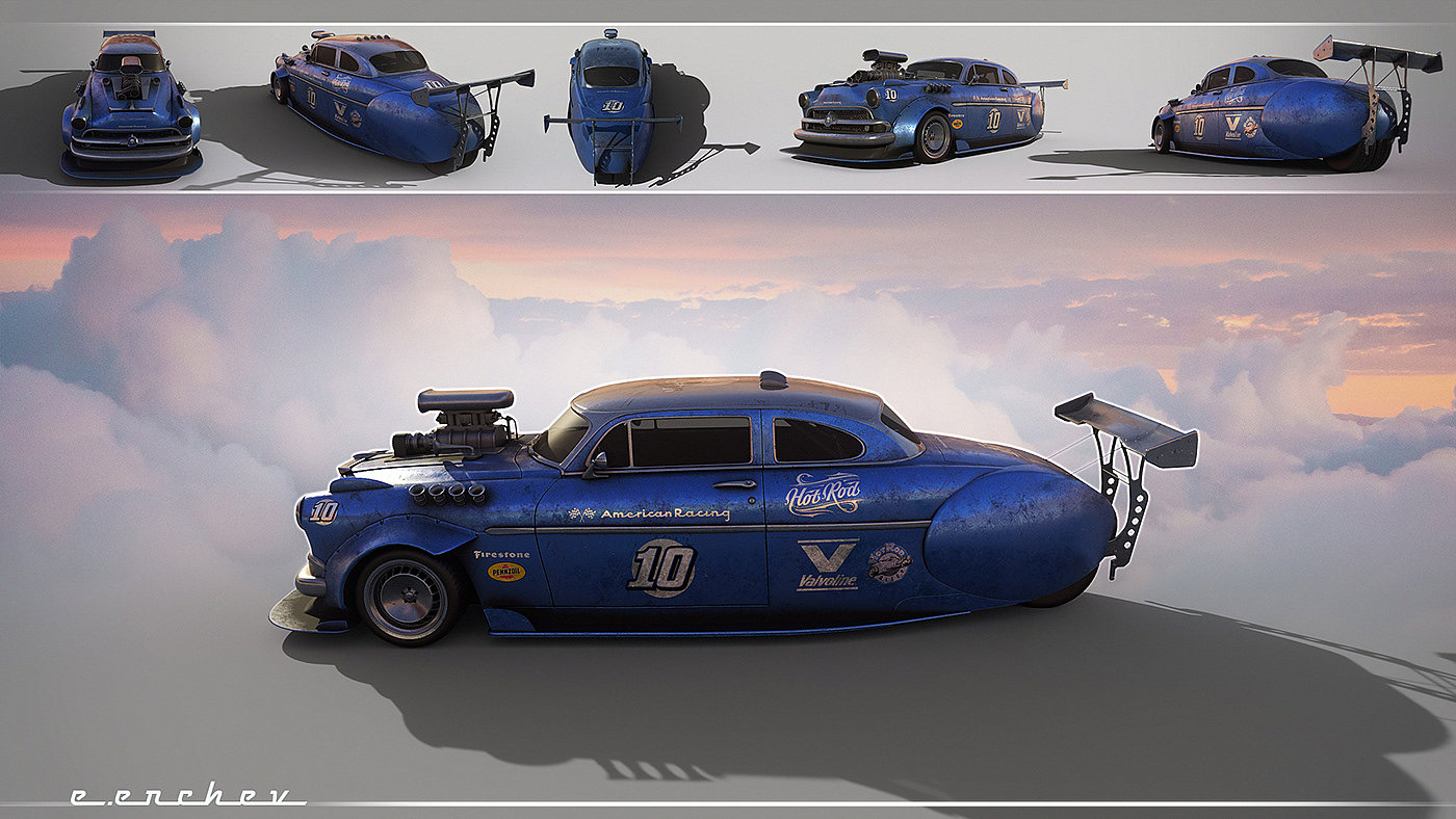 Muscle car，Retro，Concept Car，