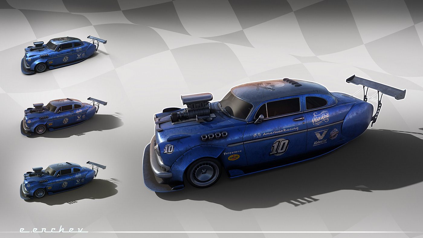 Muscle car，Retro，Concept Car，