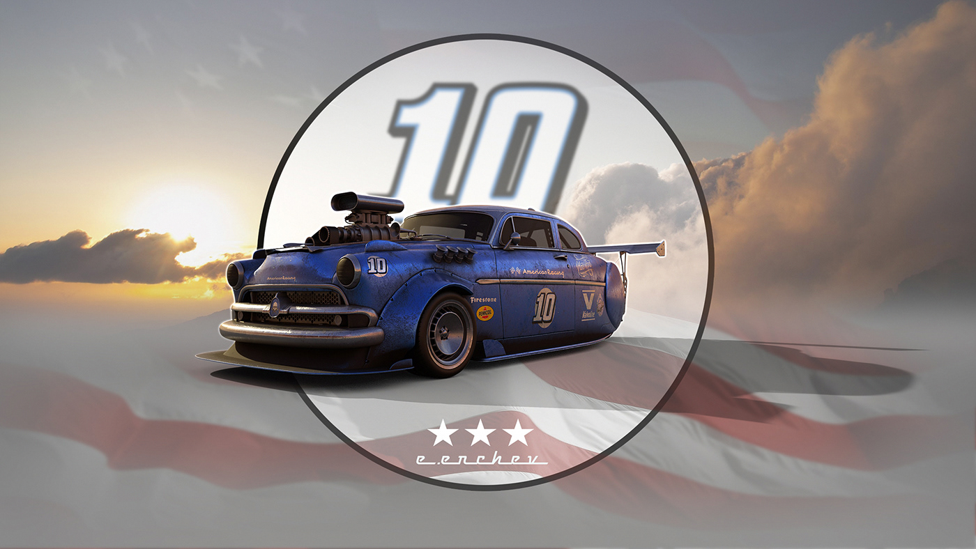 Muscle car，Retro，Concept Car，