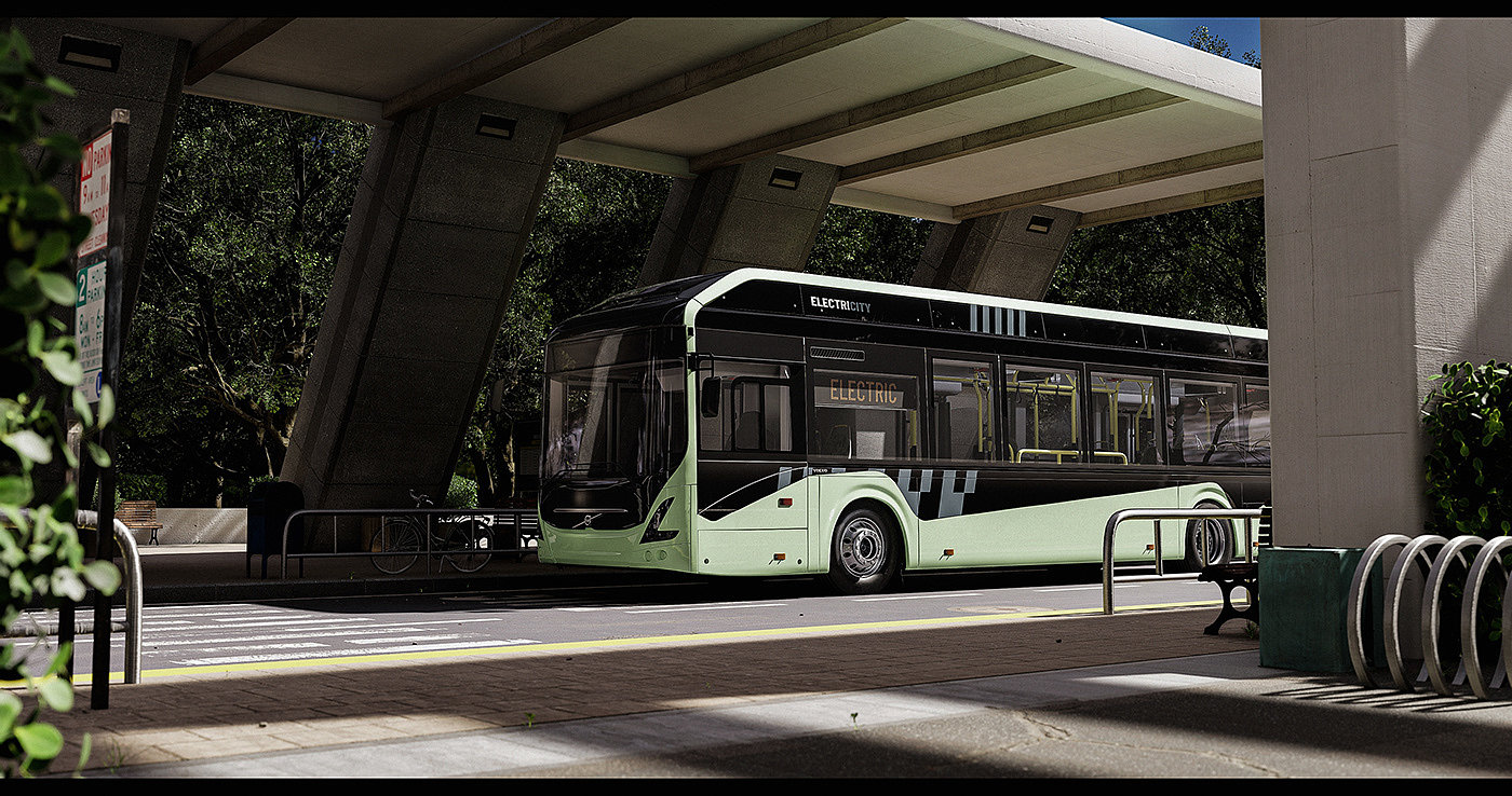 3d，bus，Volvo，automobile，bus，Passenger car，