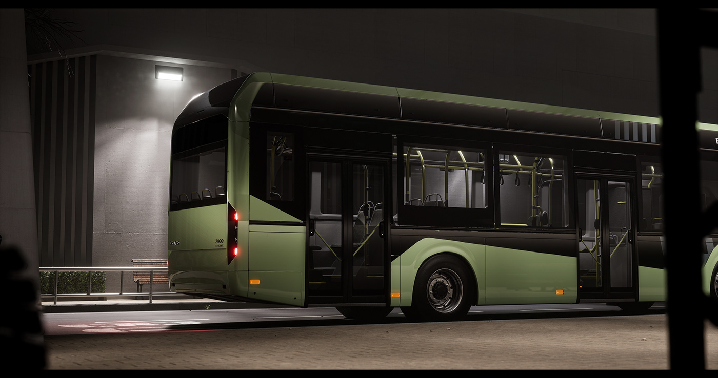 3d，bus，Volvo，automobile，bus，Passenger car，