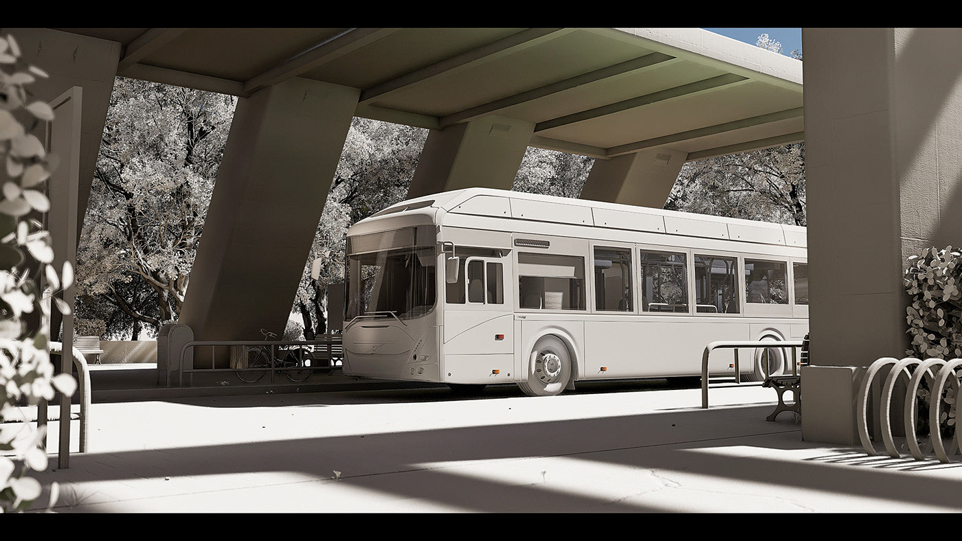 3d，bus，Volvo，automobile，bus，Passenger car，