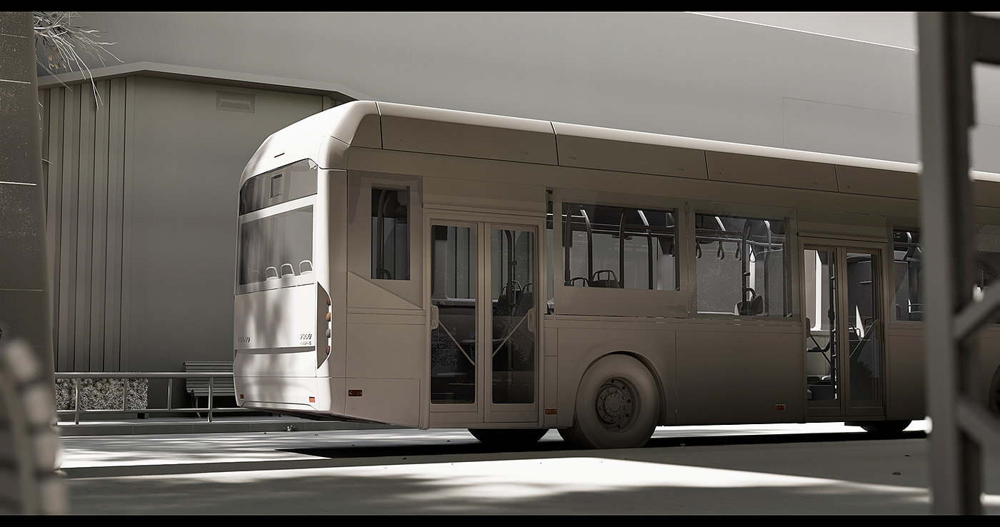 3d，bus，Volvo，automobile，bus，Passenger car，