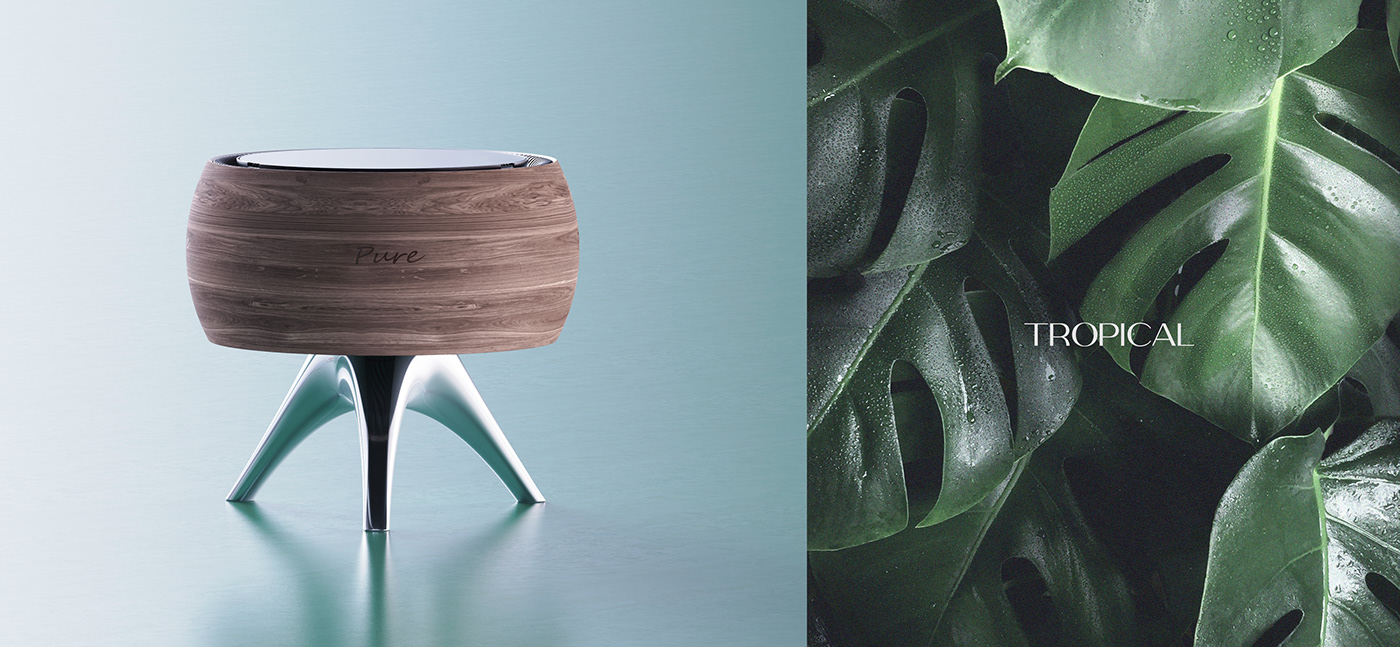 Pure，concept，air cleaner，air quality，product design，
