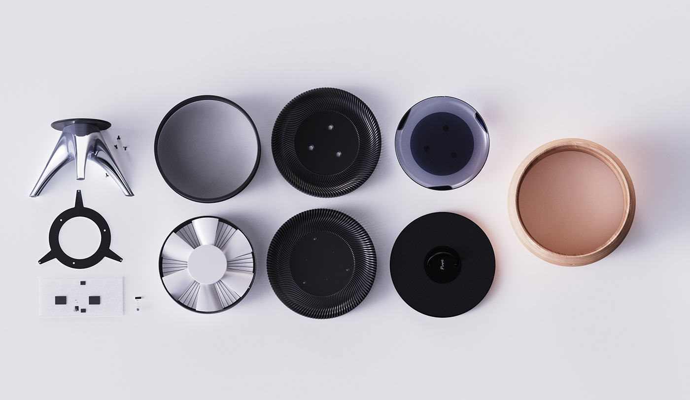 Pure，concept，air cleaner，air quality，product design，