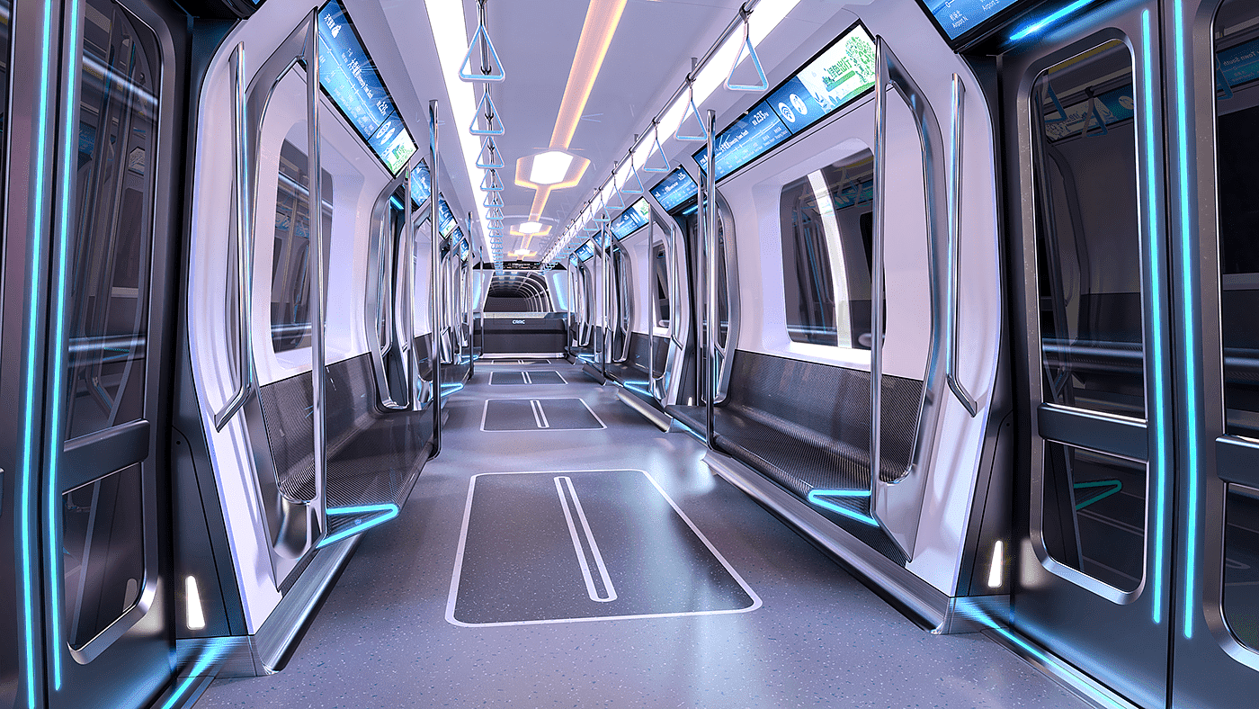 metro，future，science and technology，concept，