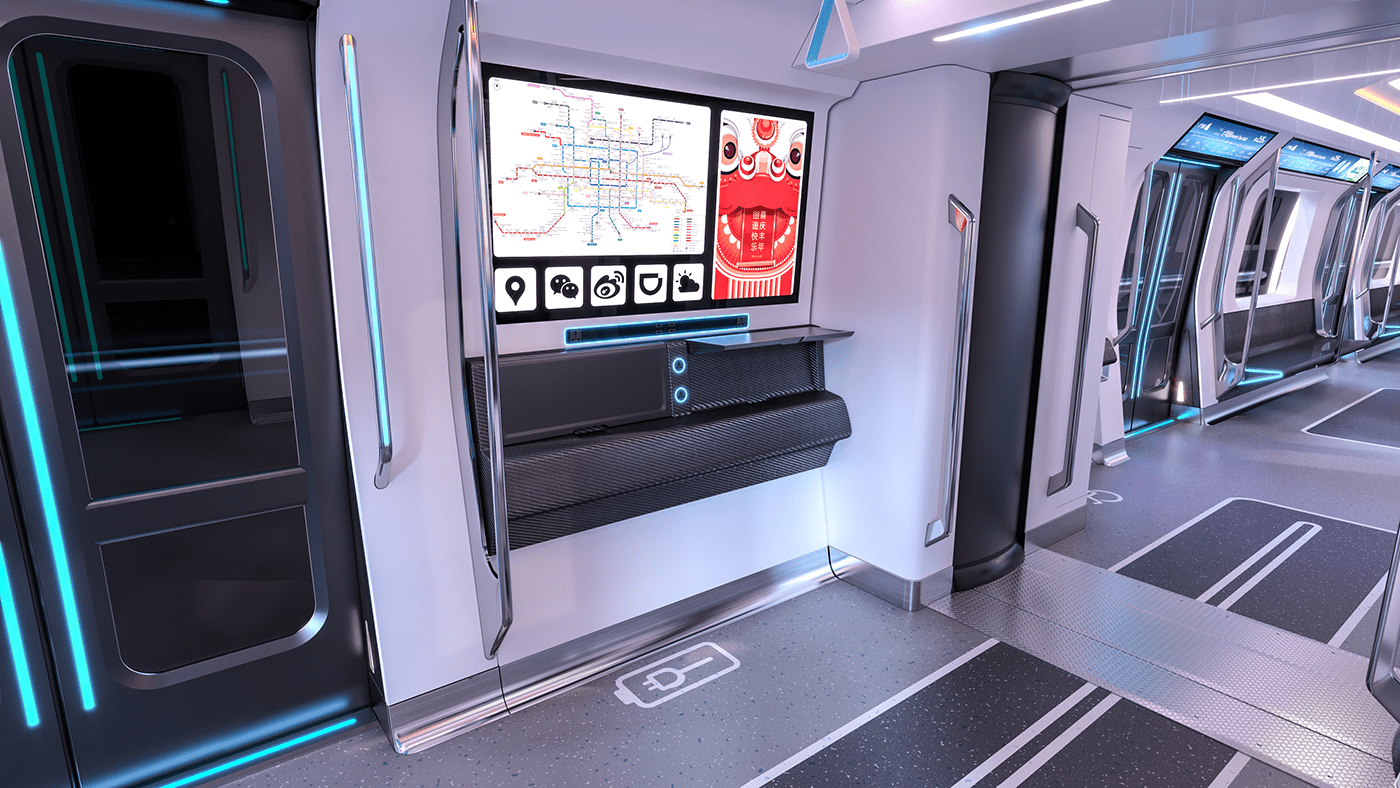 metro，future，science and technology，concept，