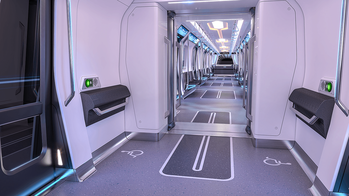 metro，future，science and technology，concept，