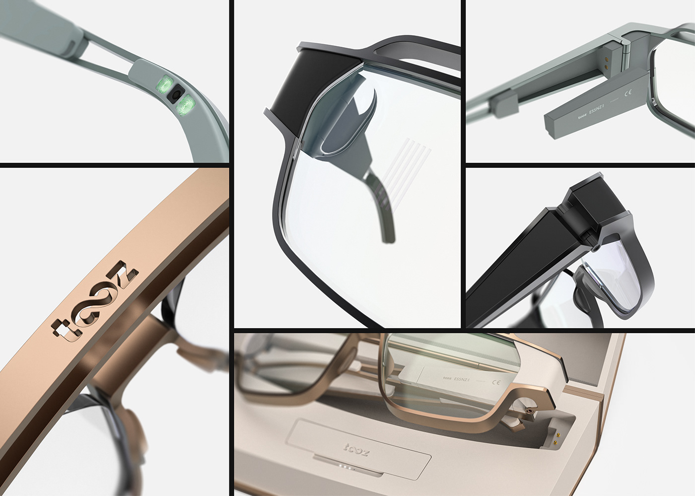 Appearance design，exquisite，Cool，tooz ESSNZ ONE，Smart glasses，