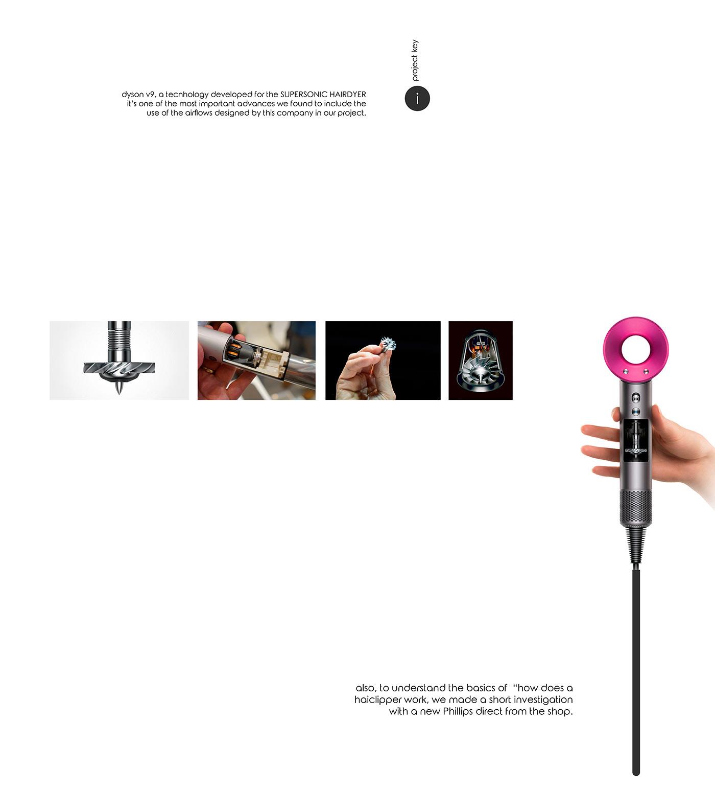 dysone，Hairdressing machine，razor，product design，