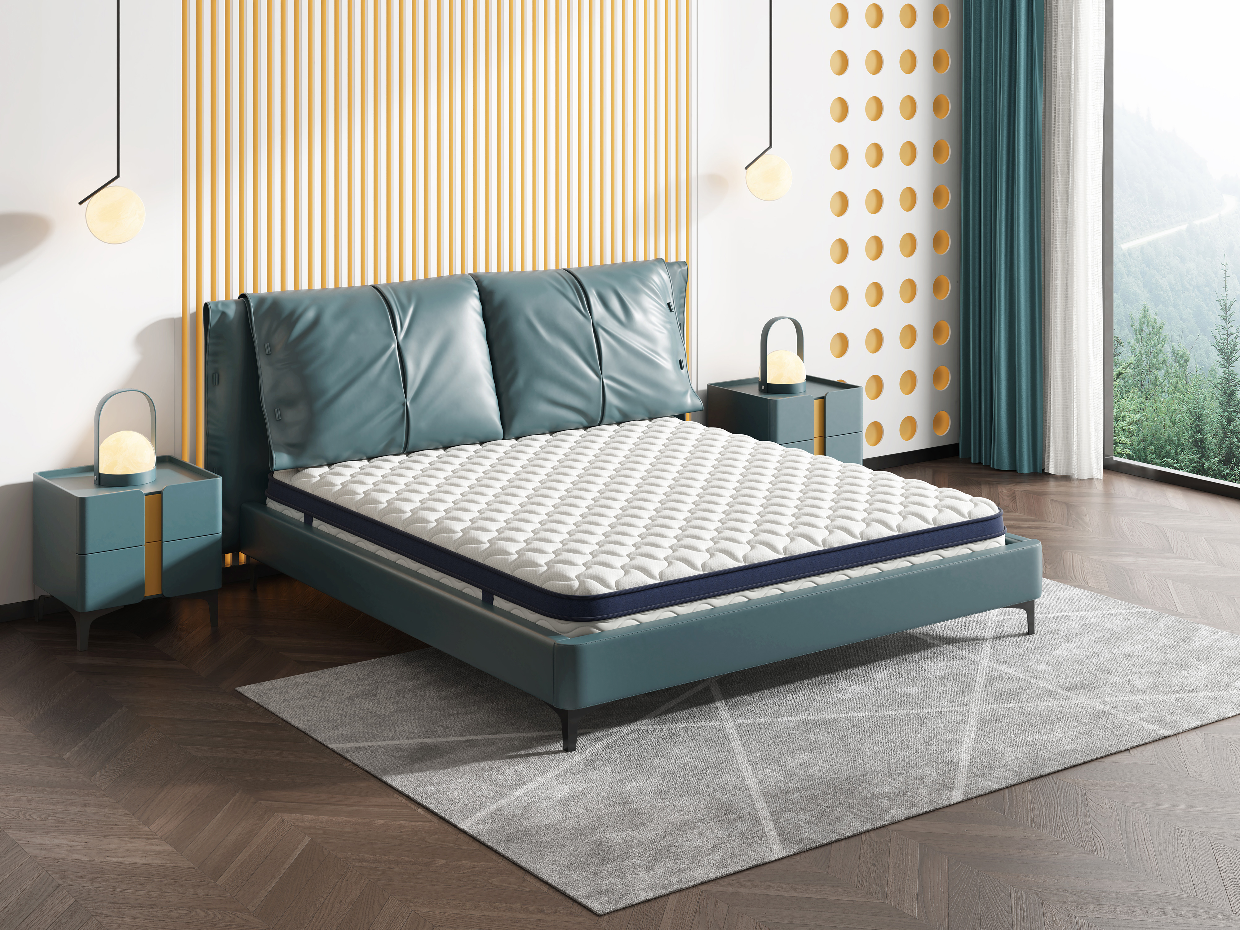 Bed，furniture，modeling，Render，animation，video，course，originality，