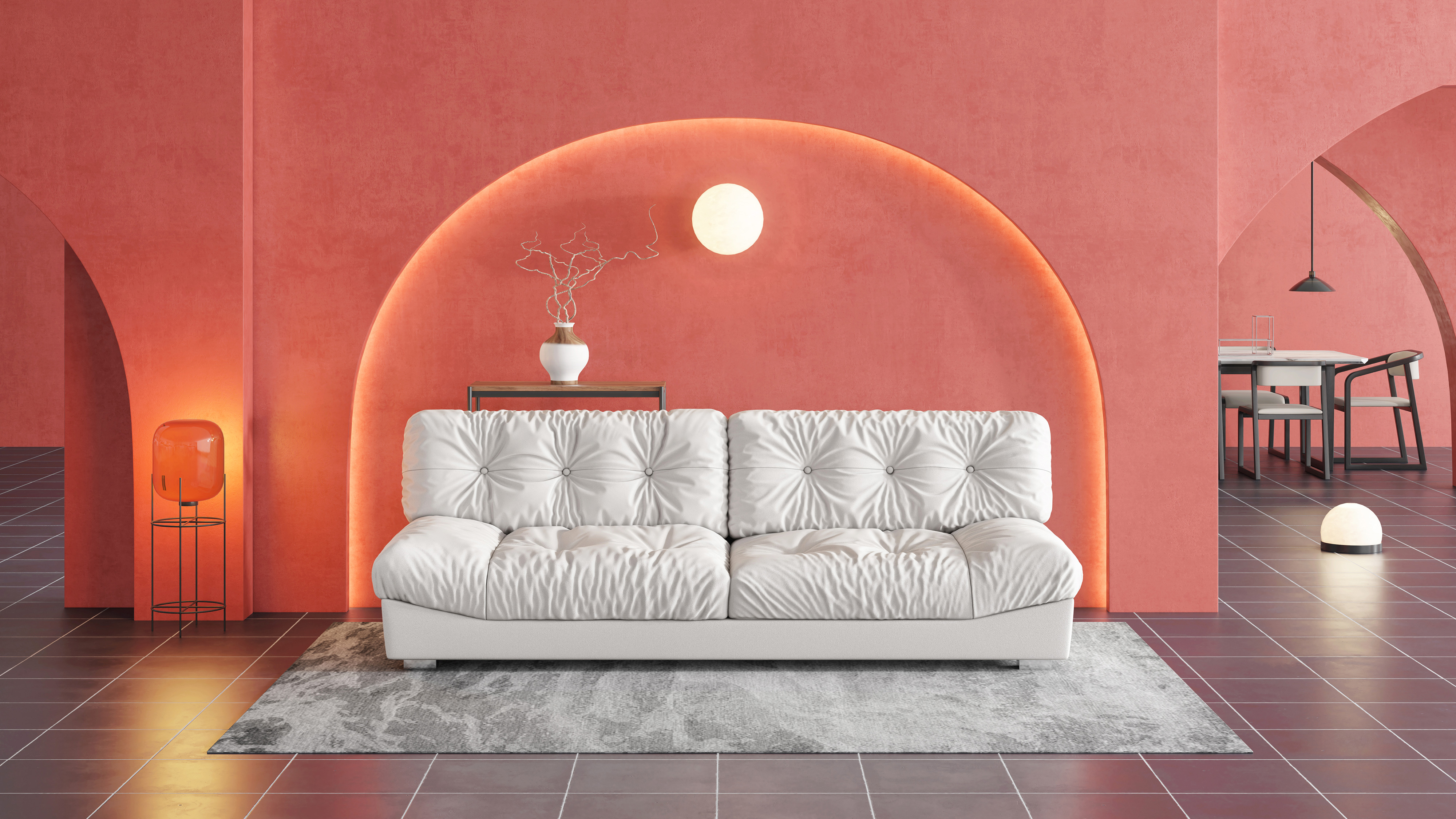 sofa，furniture，modeling，Render，animation，originality，video，course，