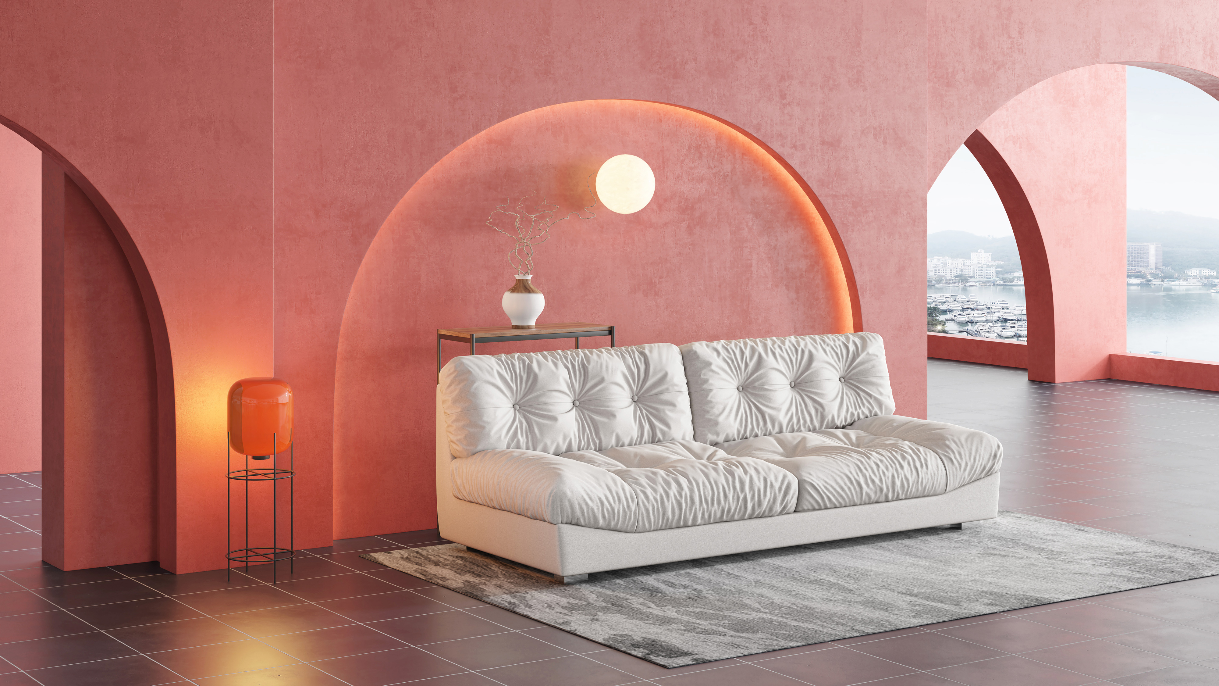 sofa，furniture，modeling，Render，animation，originality，video，course，