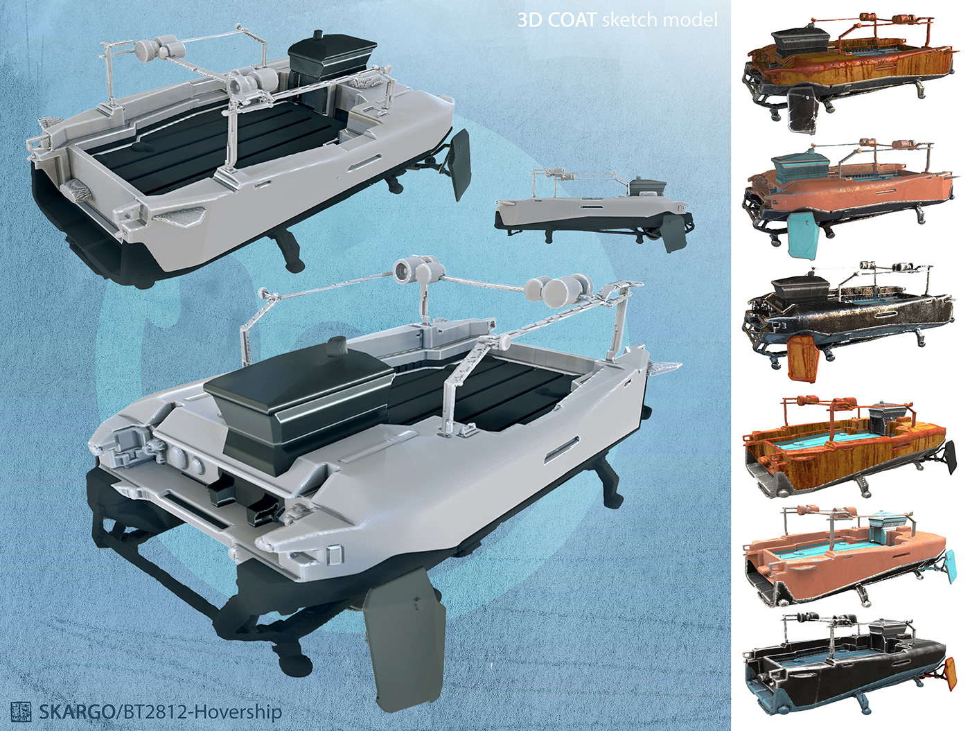hovercraft，concept，Vehicle design，passenger cabin，