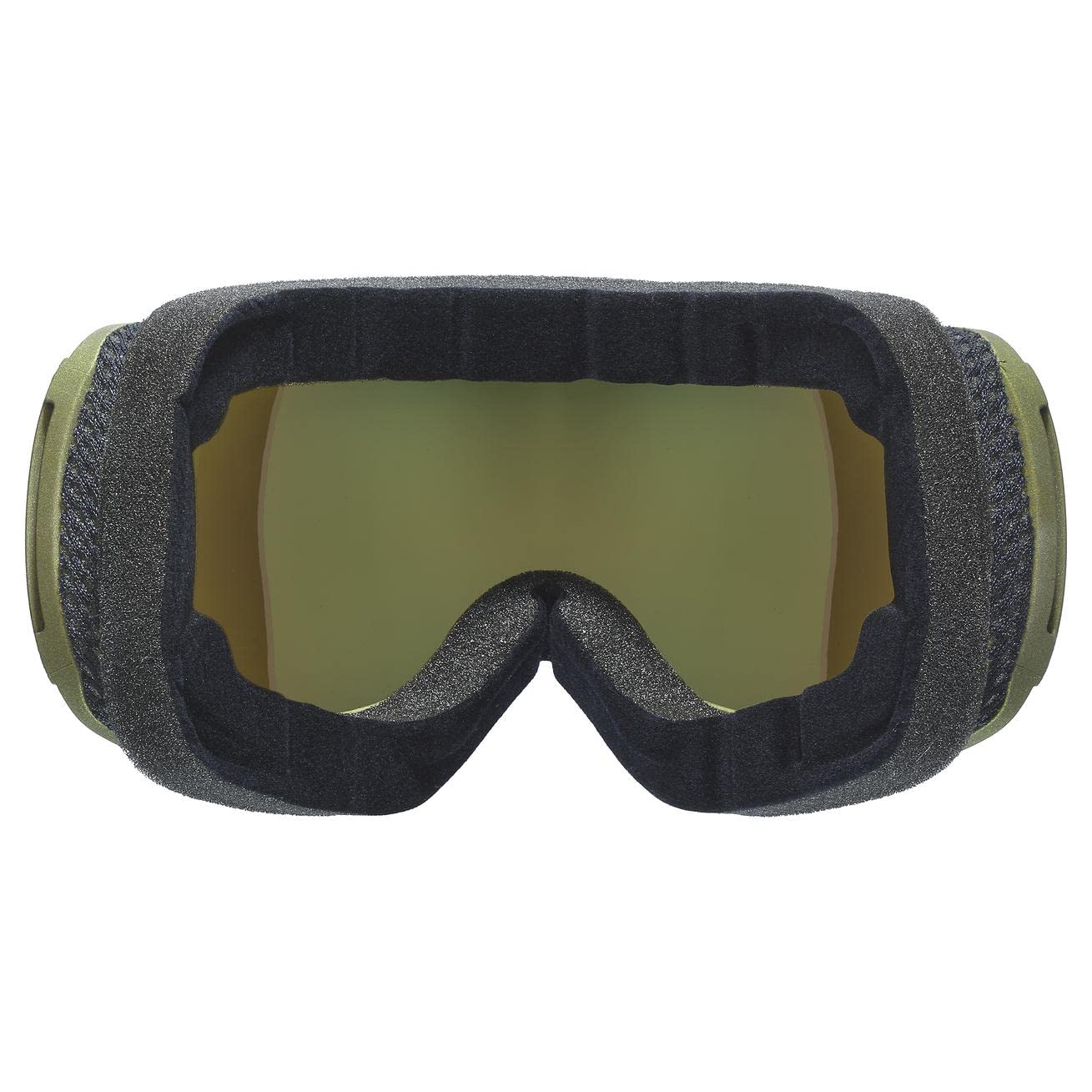 uvex downhill 2100 CV - skibril voor dames en heren - contrastverhogend - vervormings- & condensvrij - black matt/blue-green - one size