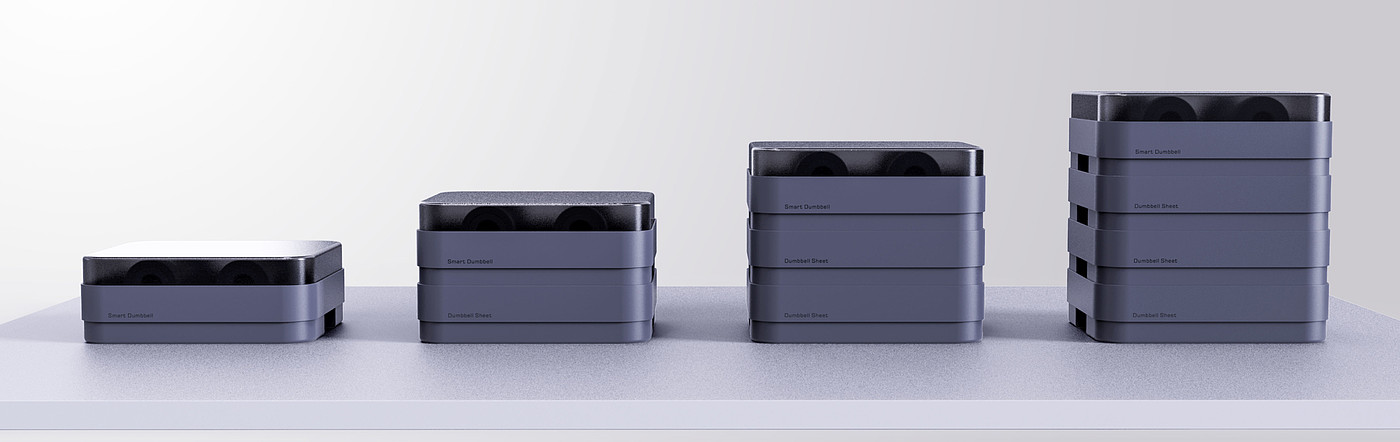 2022 Red Dot Product Design Award，smart dumbbell，dumbbell，intelligence，