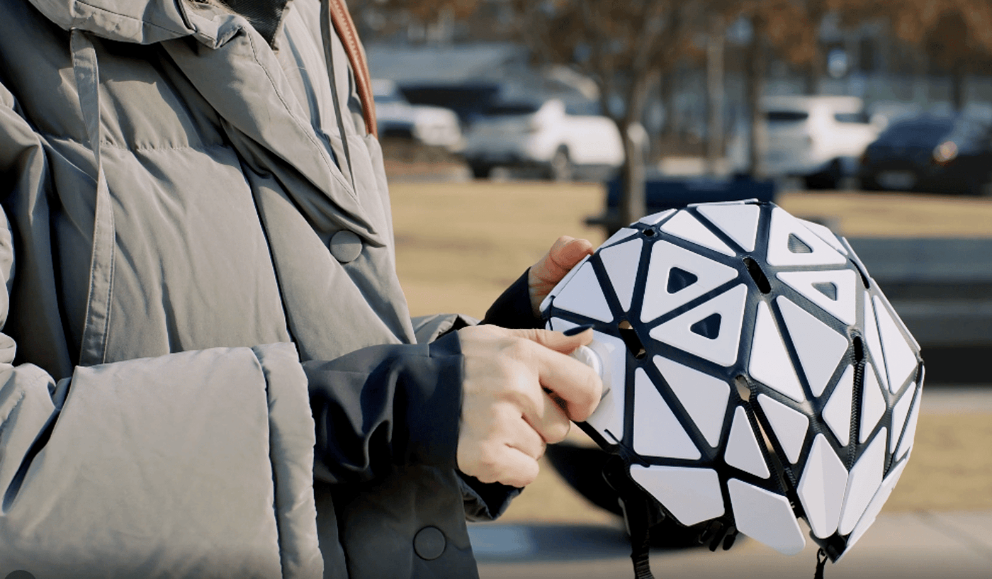 2022 Red Dot Product Design Award，RABA，safety hat，fold，