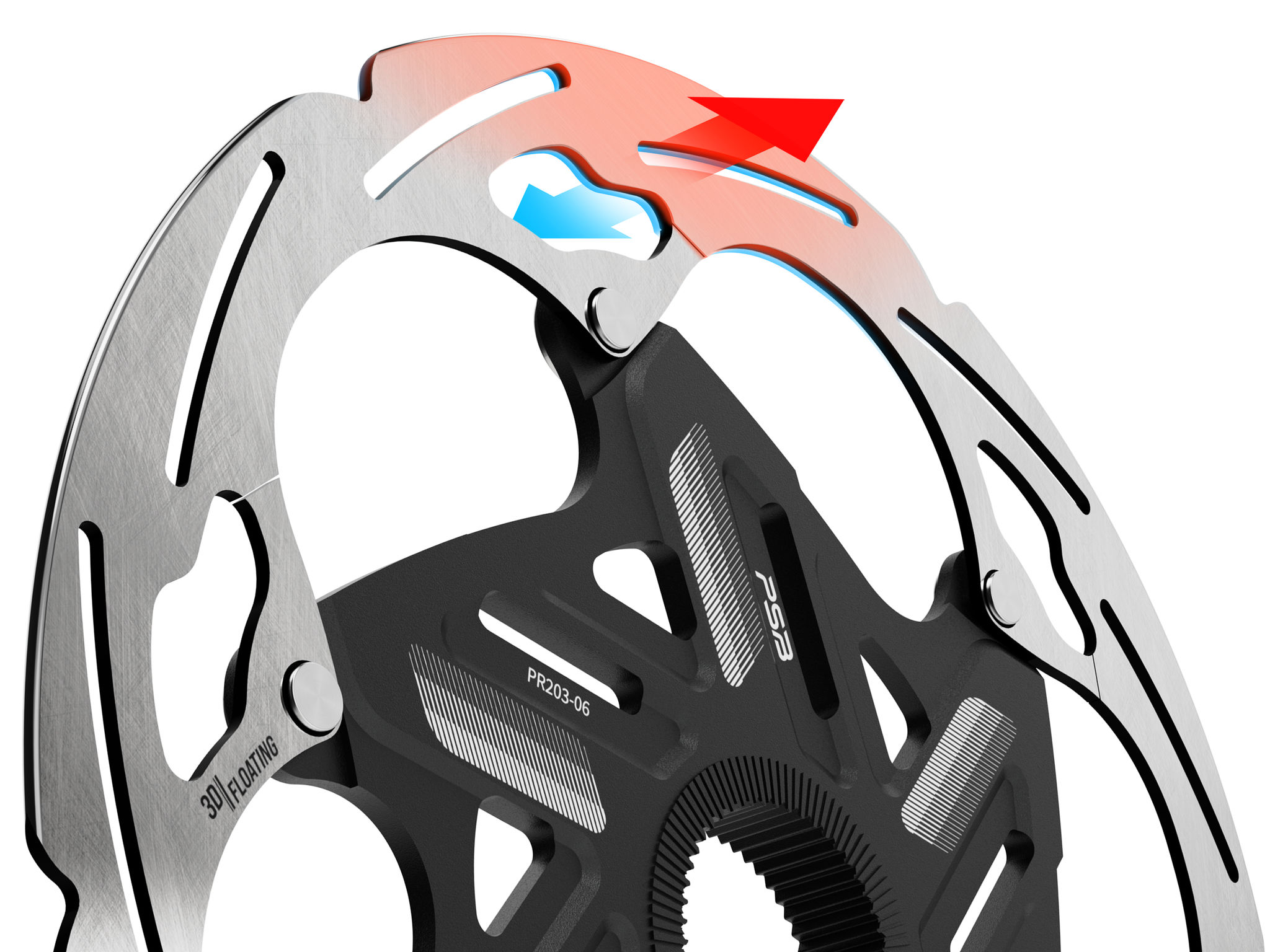 2022 Red Dot Product Design Award，3D Floating Rotor，Bicycle parts，