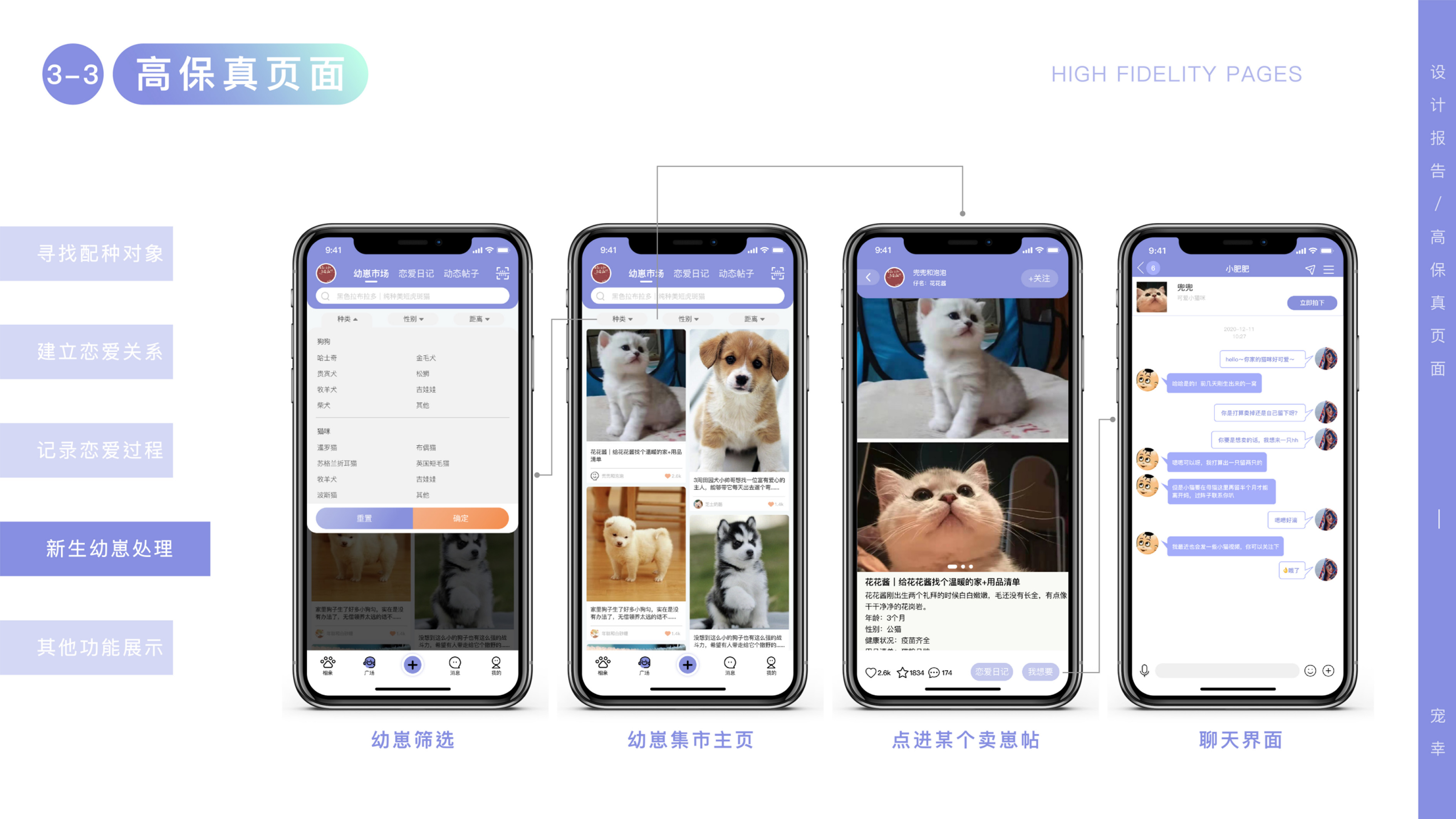 Pet app，Friends app，