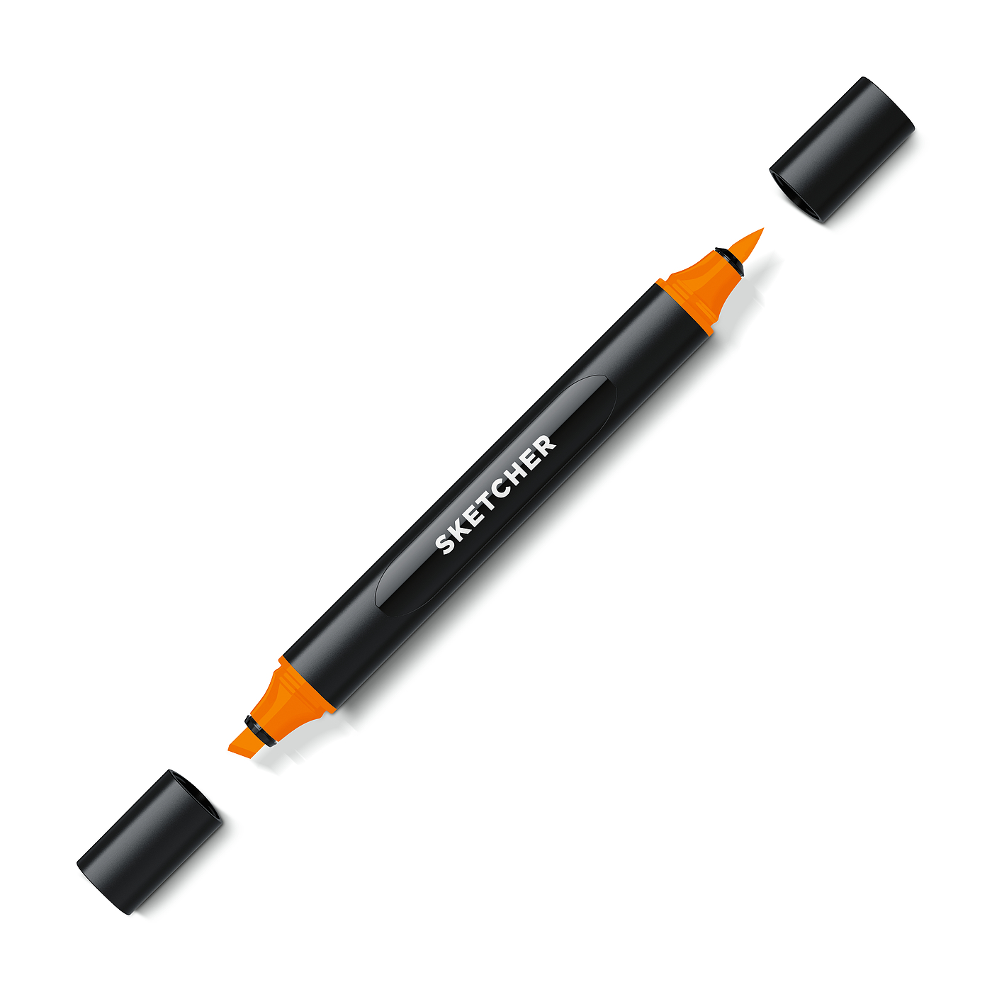 Recycled plastics，pen，comfortable，Double headed，2022 Red Dot Product Design Award，