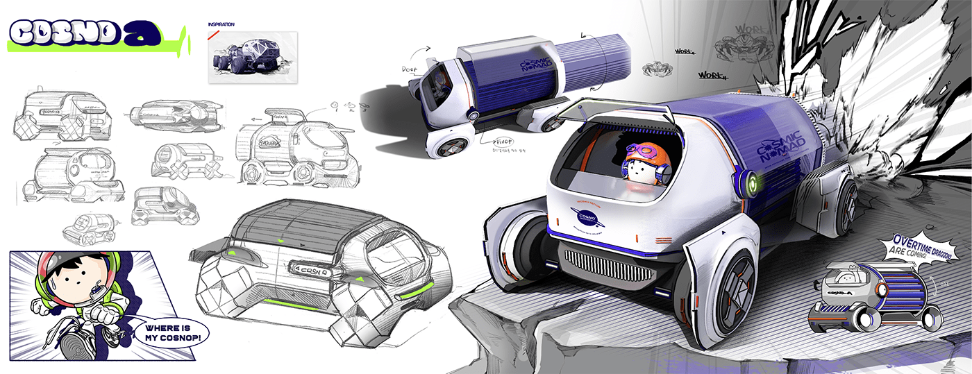 create，story，Universe nomadism，science fiction，vehicle，conceptual design，