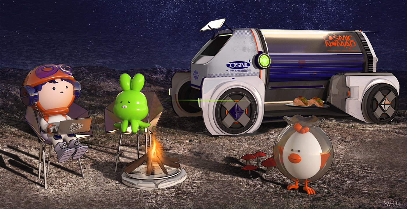 create，story，Universe nomadism，science fiction，vehicle，conceptual design，