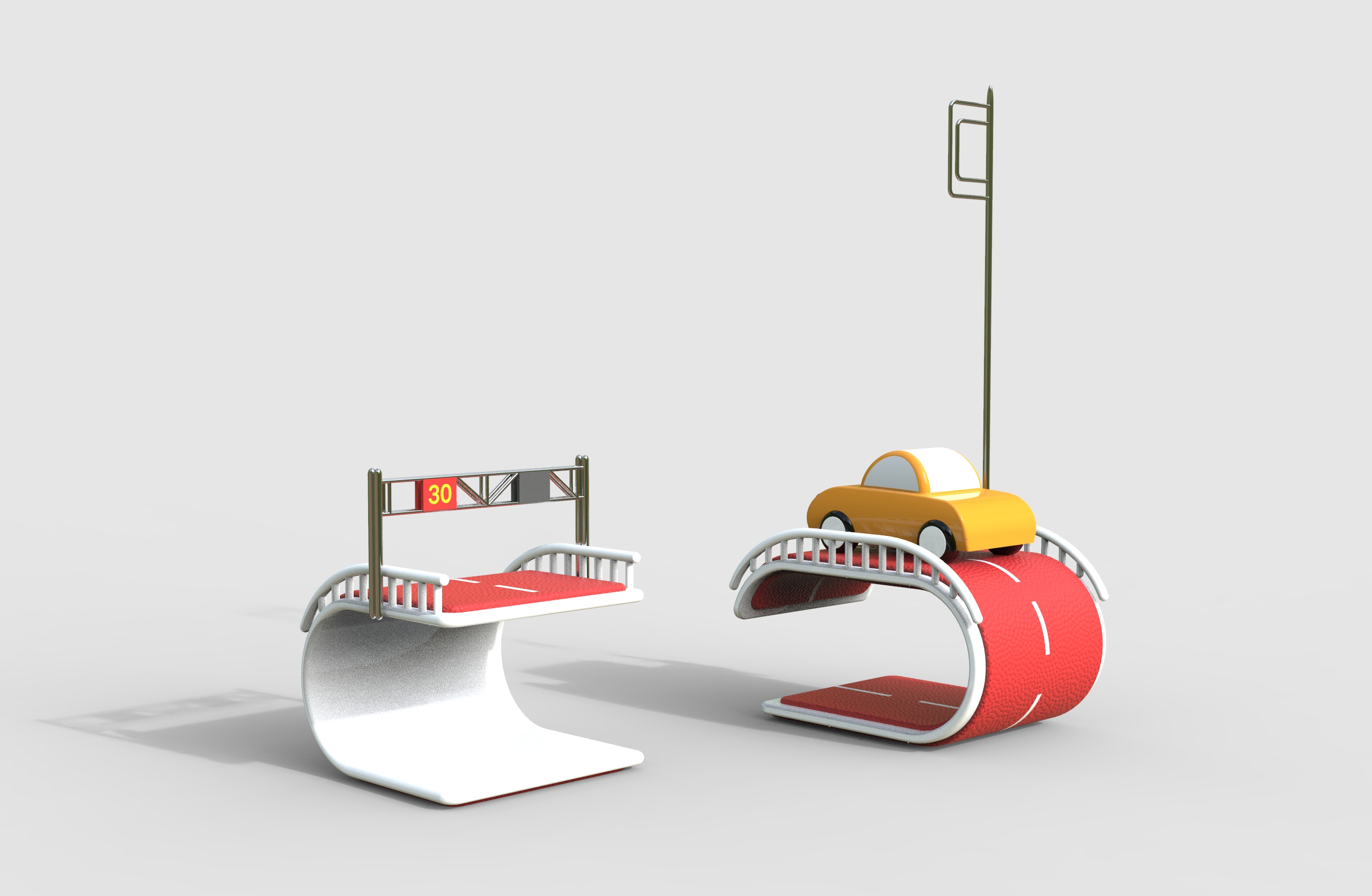 Note fork，Bridge，Road signs，Office Supplies，