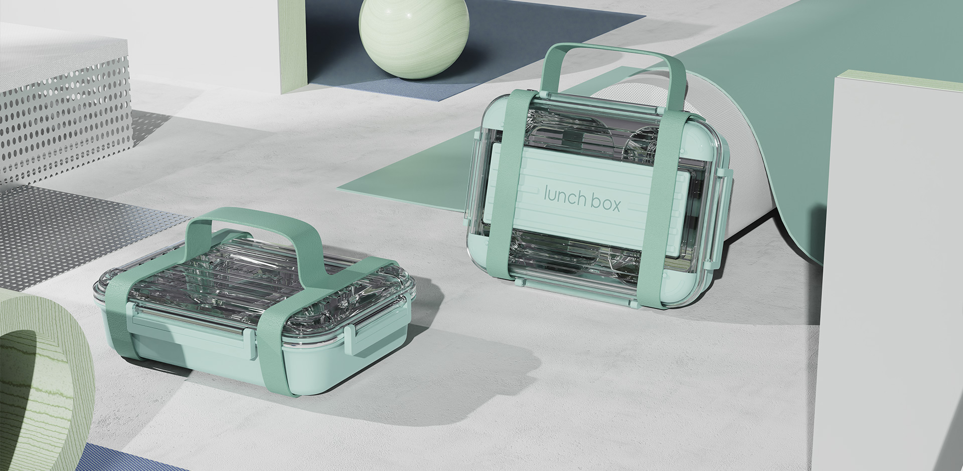 industrial design，Lunch box，Portable，