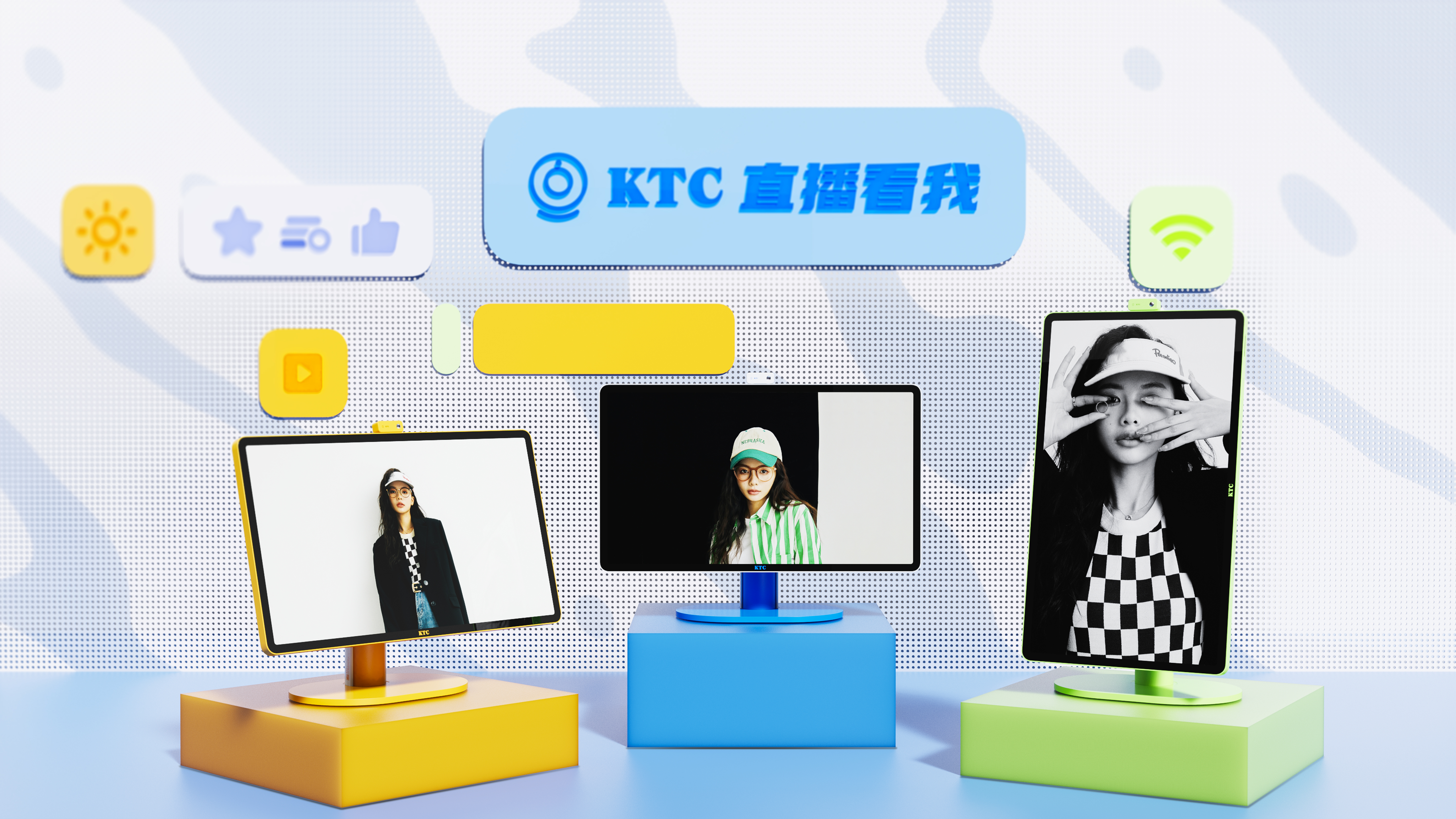 Minimalist，science and technology，monitor，Flat，removable，